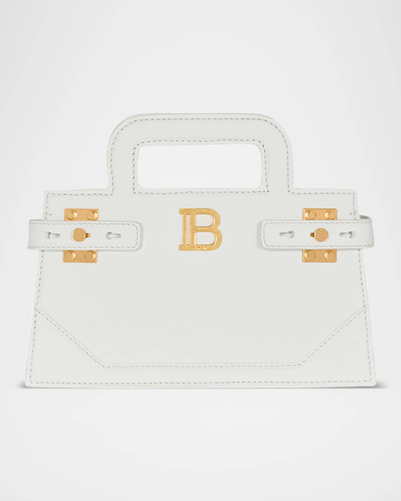 BBuzz Small Top-Handle Bag in Grained Leather  0
