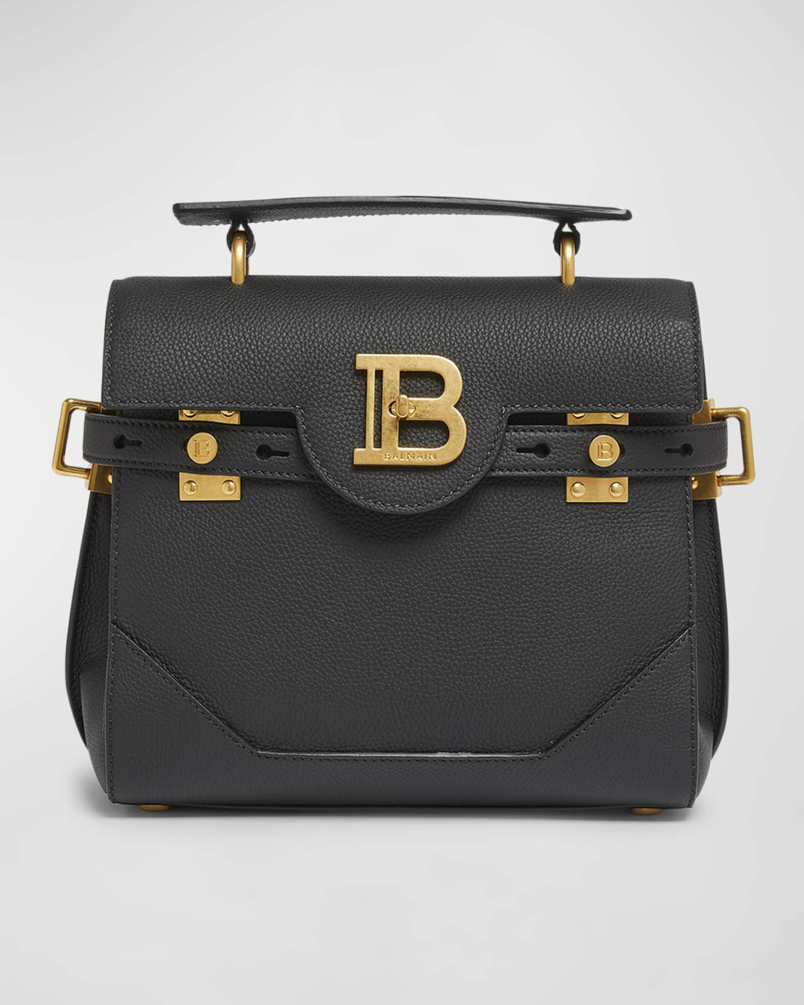 BBuzz 23 Top-Handle Bag in Grained Leather  0