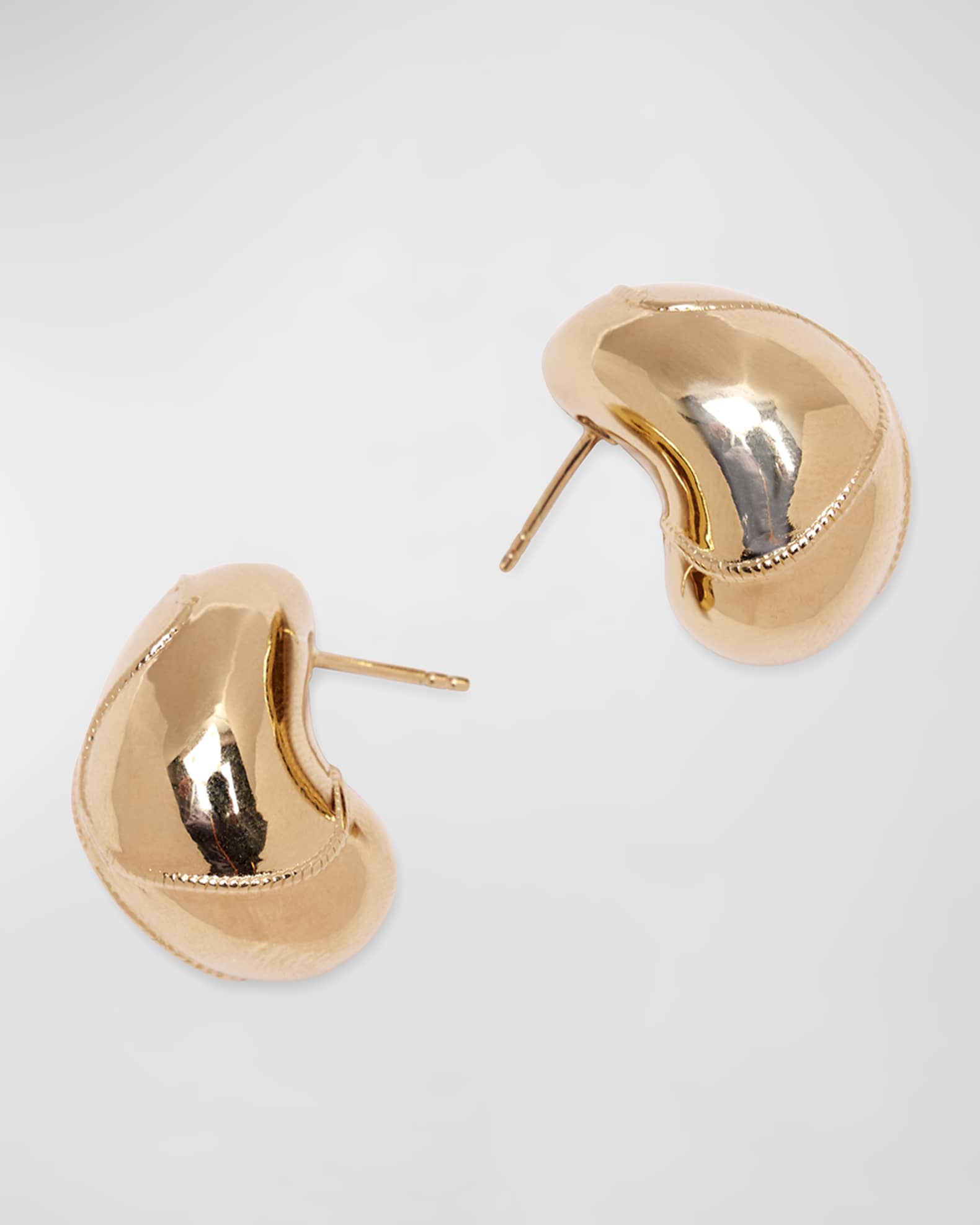 Lizzie Fortunato MINI ARP EARRINGS IN GOLD ROPE | Neiman Marcus