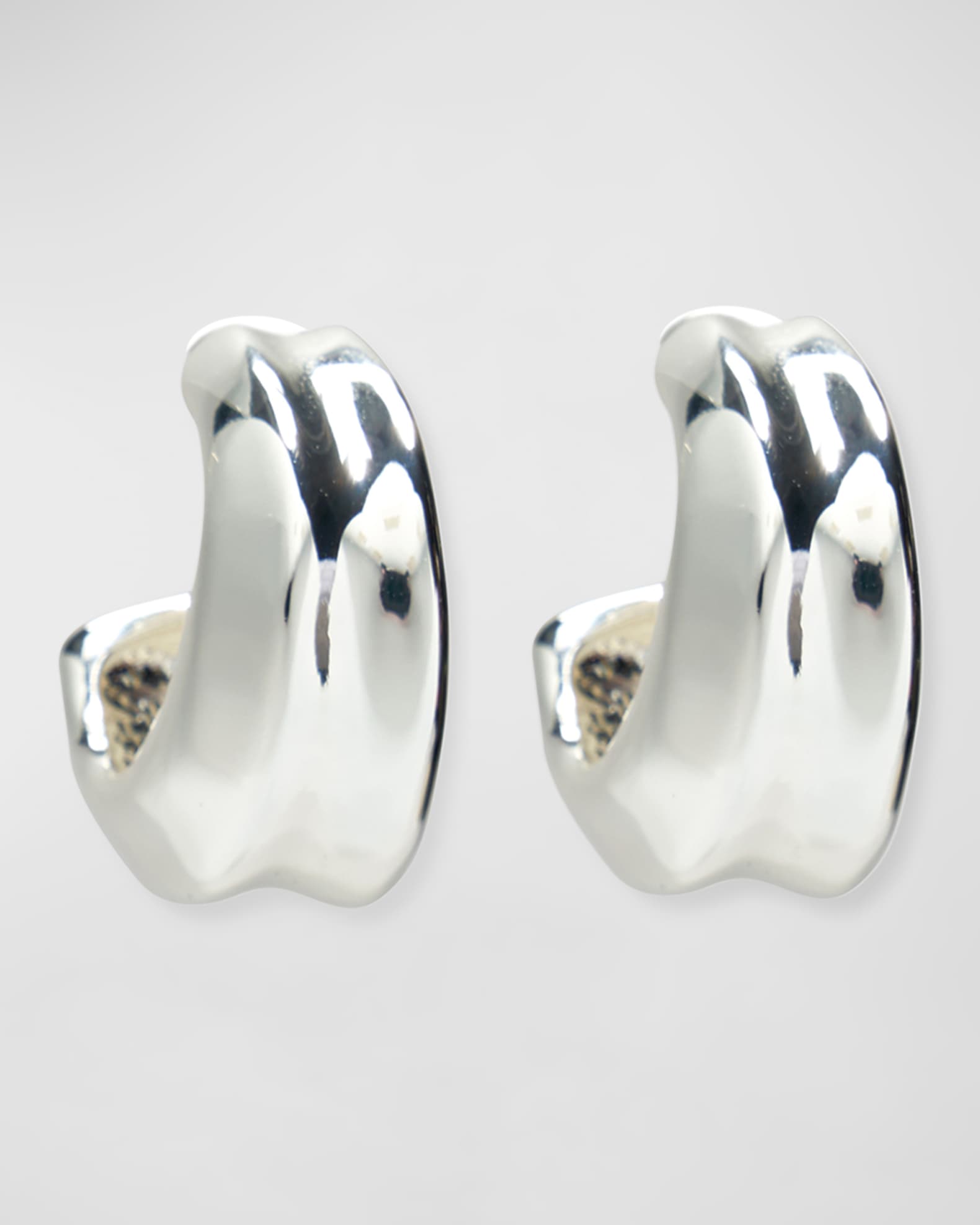 ONDA HOOPS IN SILVER 0