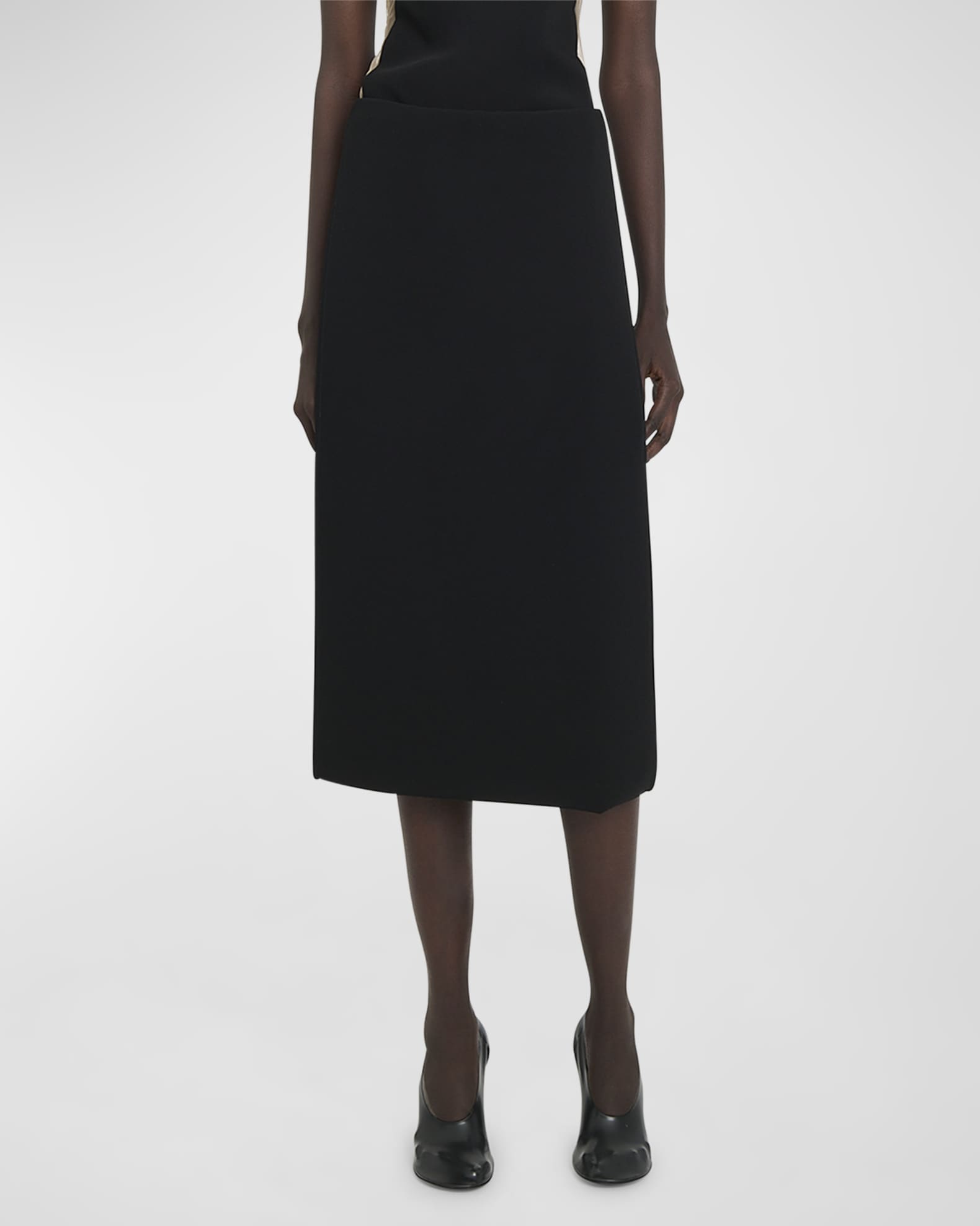 スカート COURREGES Women Skirts 125JRO586JS01949999 Black BELTED VINYL MINI SKIRT - courrèges