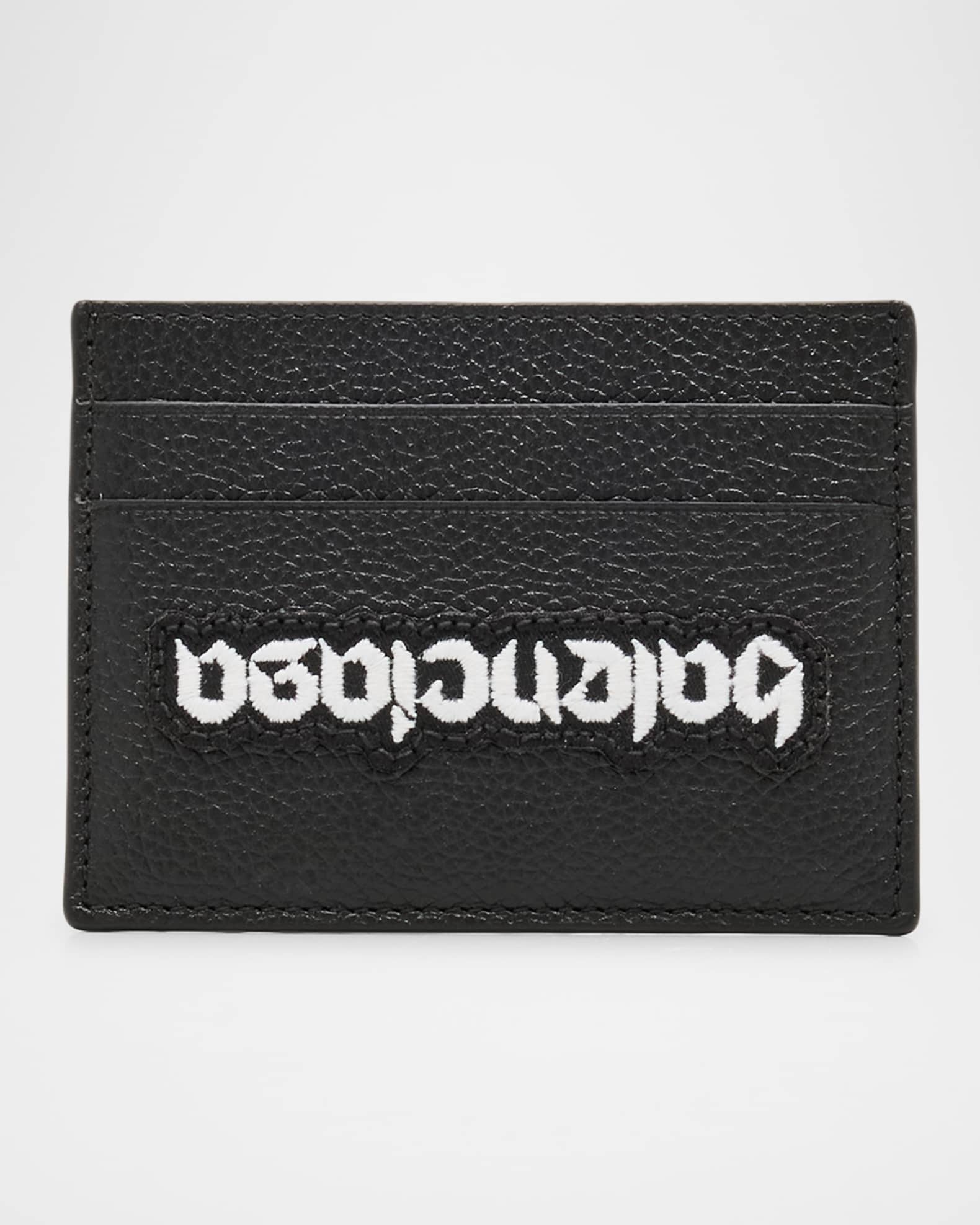 Men's Grained Calfskin Cash Card Holder 0