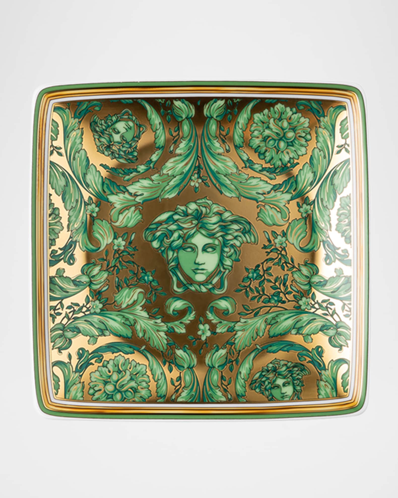 Medusa Garland Green Canape Dish 0