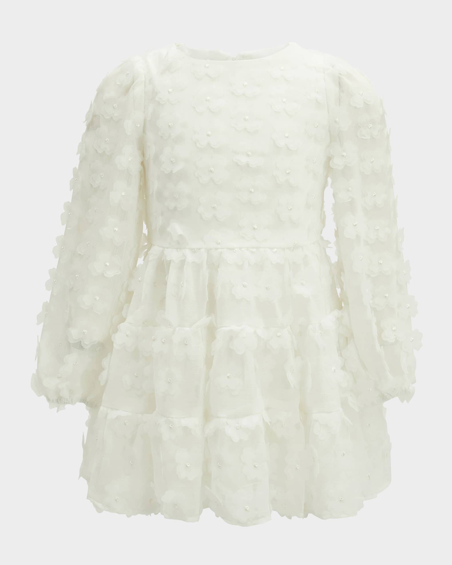 Girl s Sienna Floral Embellished Tiered Dress Size 4 10