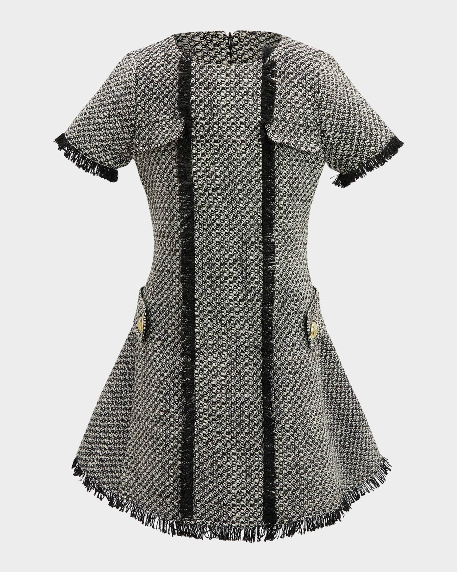 Girl's Sutton Boucle Dress, Size 7-14 0