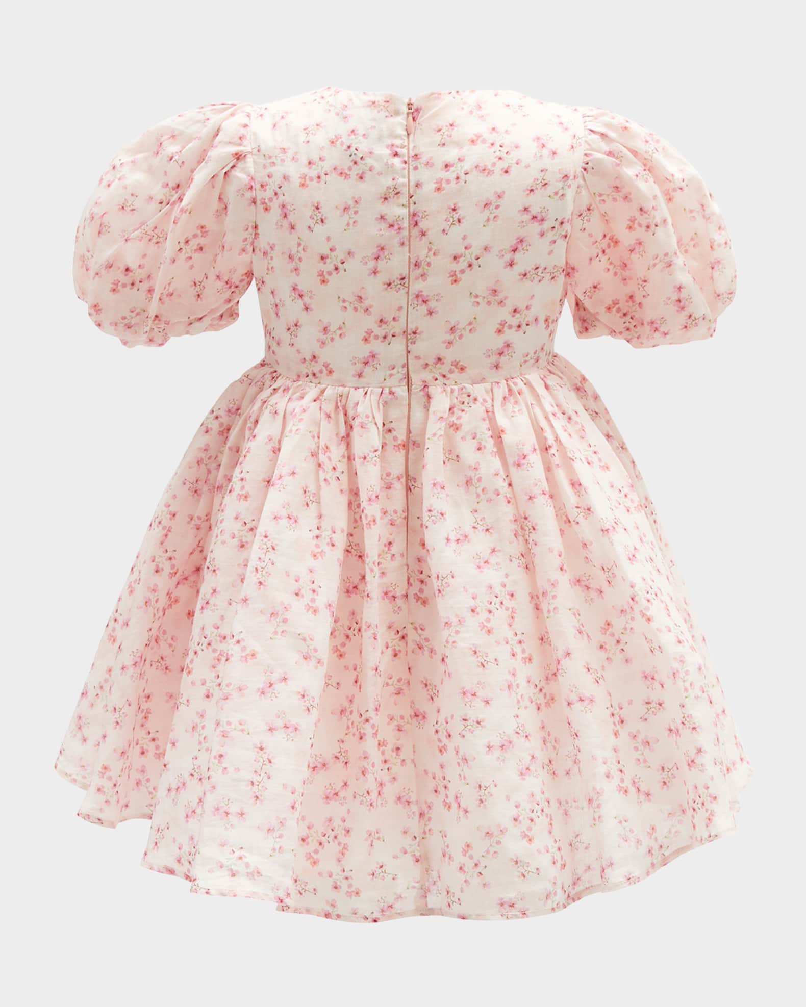 Girl's Juliet Floral-Print Mini Dress, Size 4-14 1