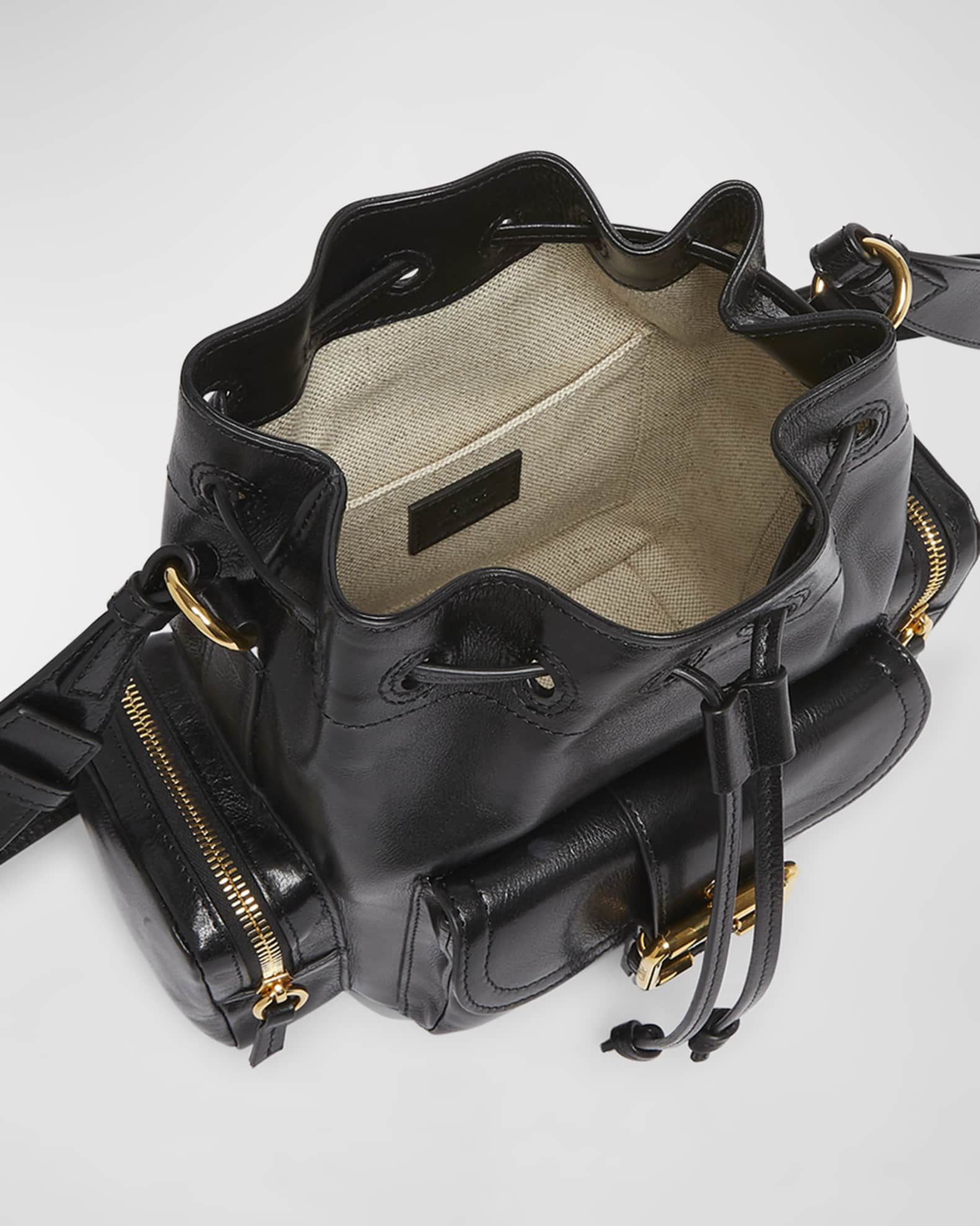 Chloe Camera Bucket Crossbody Bag in Shiny Calfskin Neiman Marcus