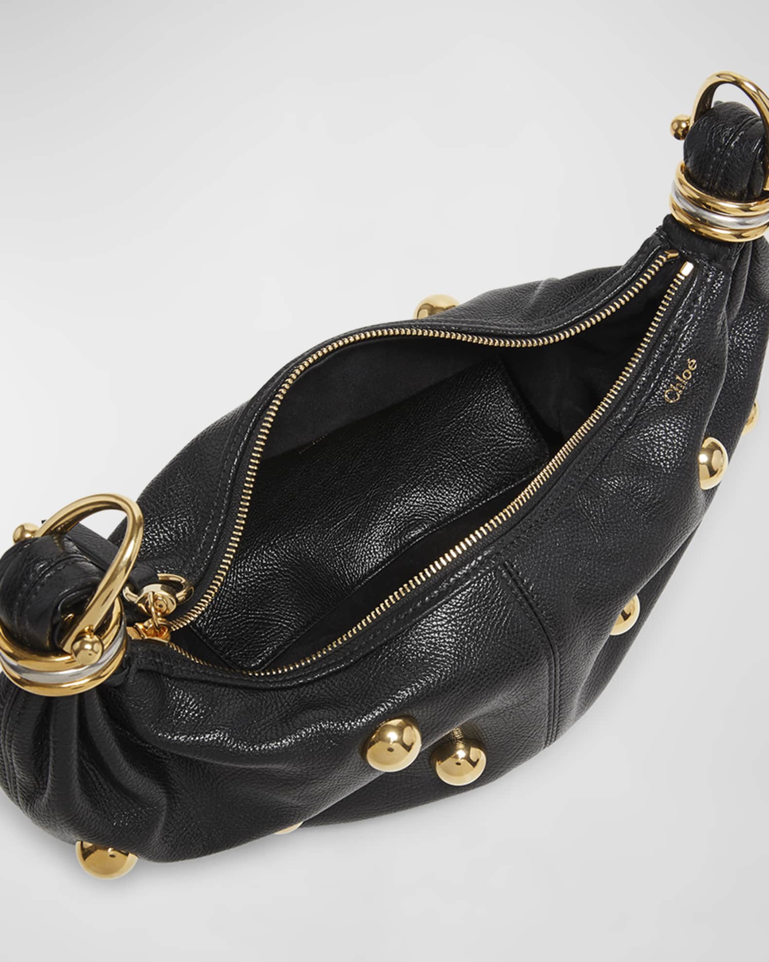 【VIP価格】CHLOE Bracelet Handbag Chloe Bracelet Top-Handle Bag in Metallic Calfskin | Neiman