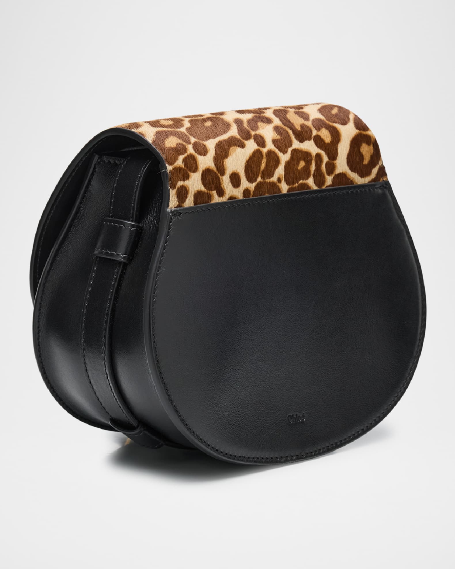 Chloe Marcie Small Crossbody Bag in Leopard Print Calf Hair Neiman Marcus