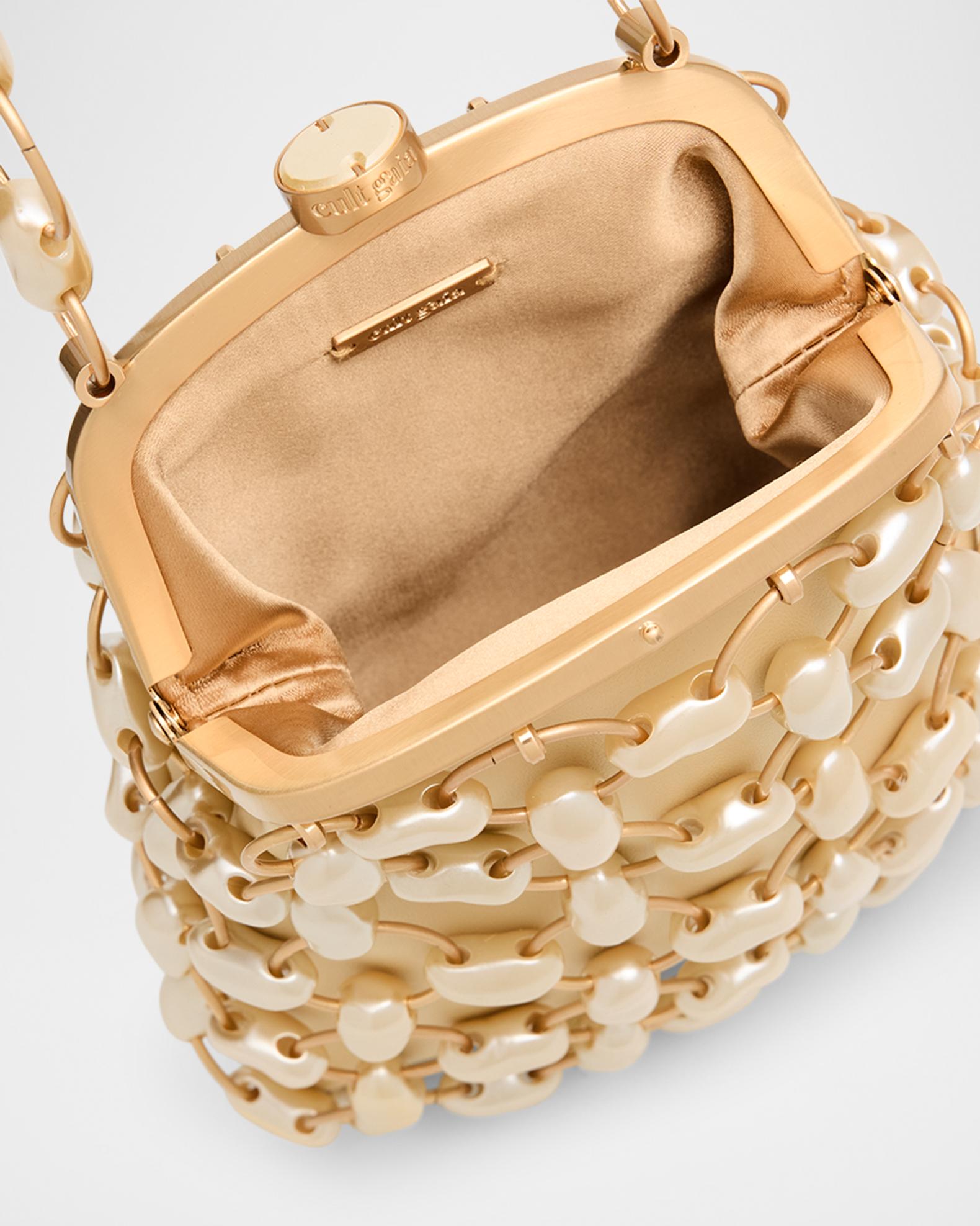 Brielle Faux Pearl Top-Handle Bag | Neiman Marcus