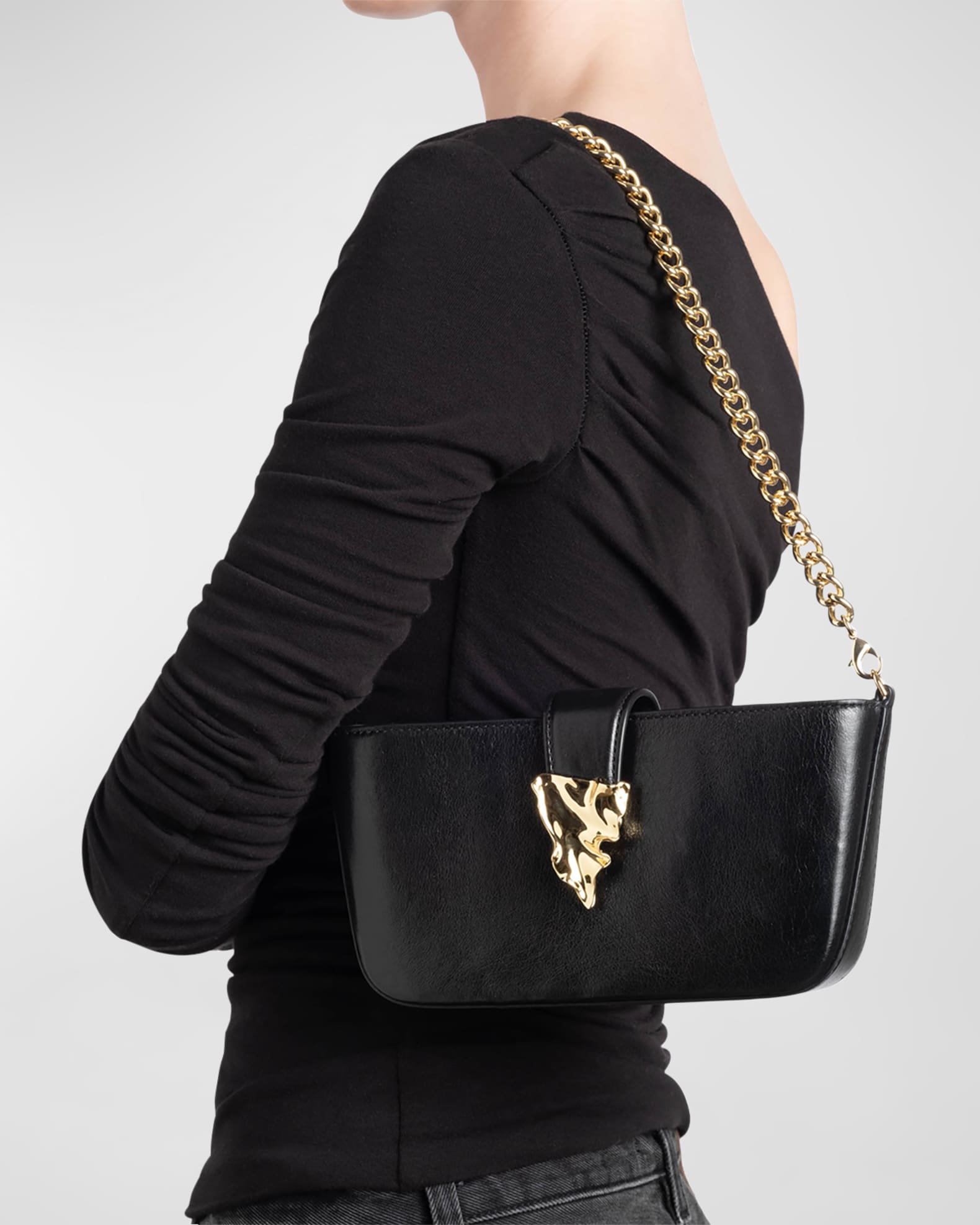 The Crumple Convertible Leather Crossbody Bag 1
