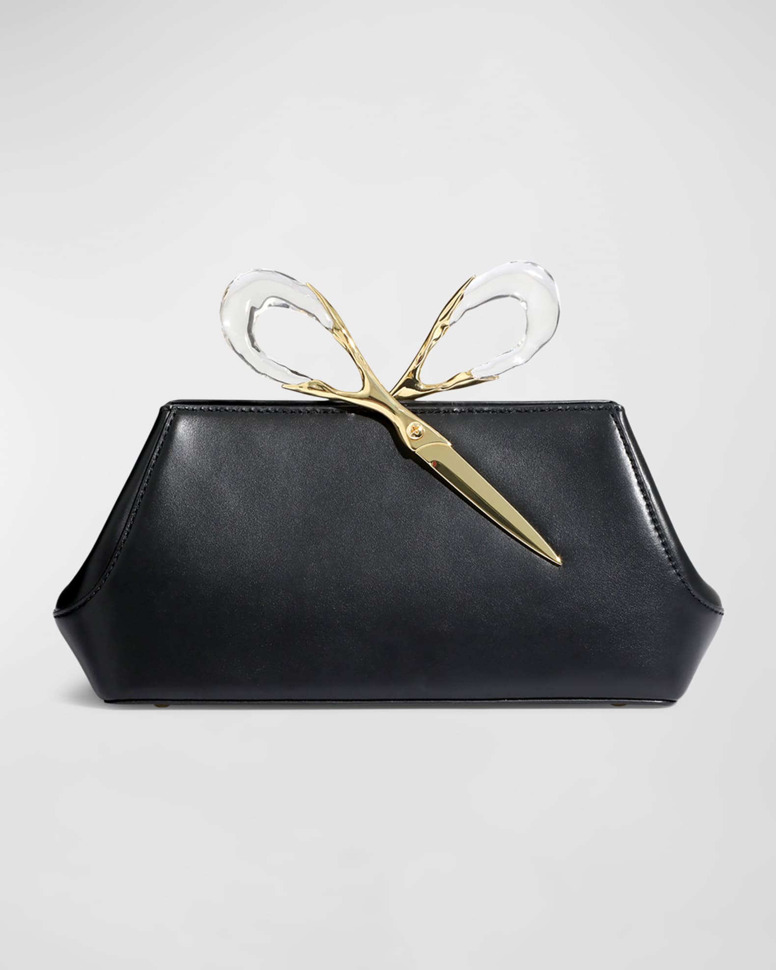 The Scissor Leather Clutch Bag 0