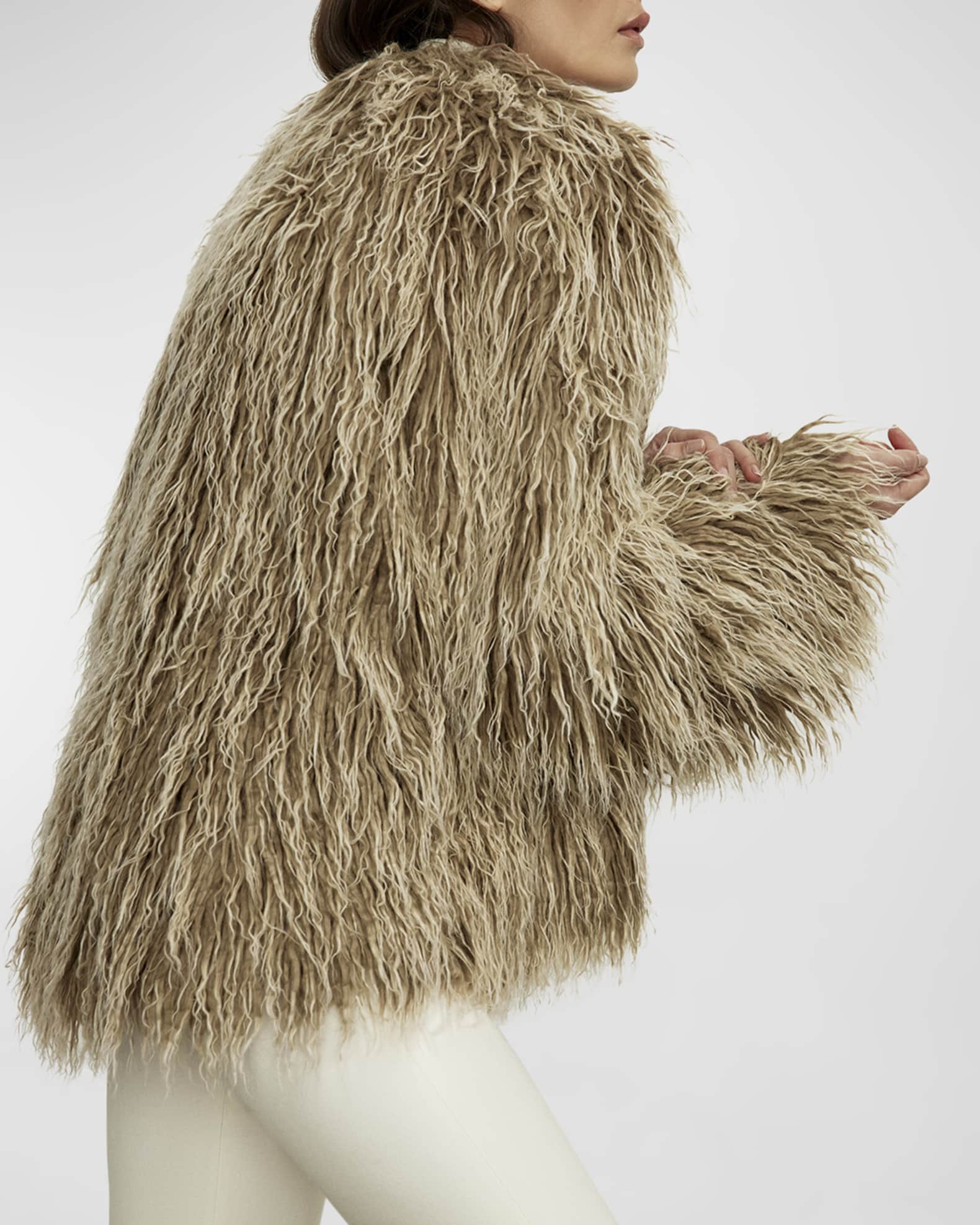 Faux Fur Swing Jacket