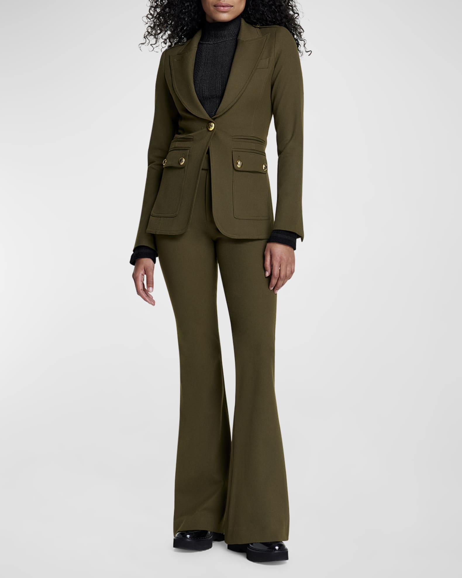 Smythe Military Peaked Lapel Blazer Neiman Marcus