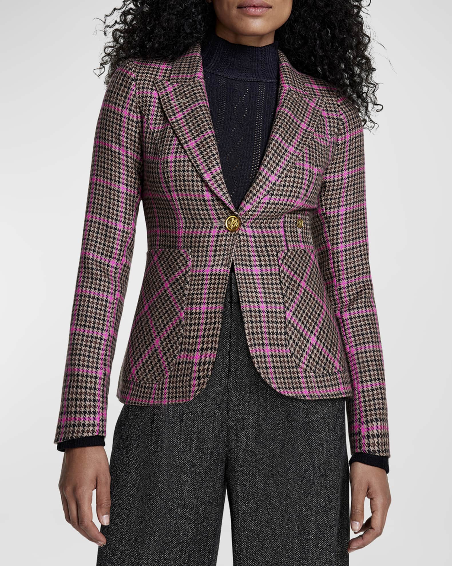 Smythe duchess blazer pink top
