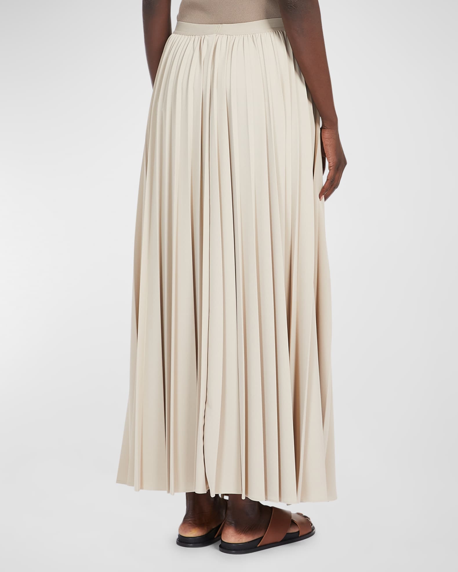 Women Vintage New Fashion Korean Skirt Elastic High Waist Pleated Leisure Retro Skirt Female Streetwear Luxury Faldas Clothes