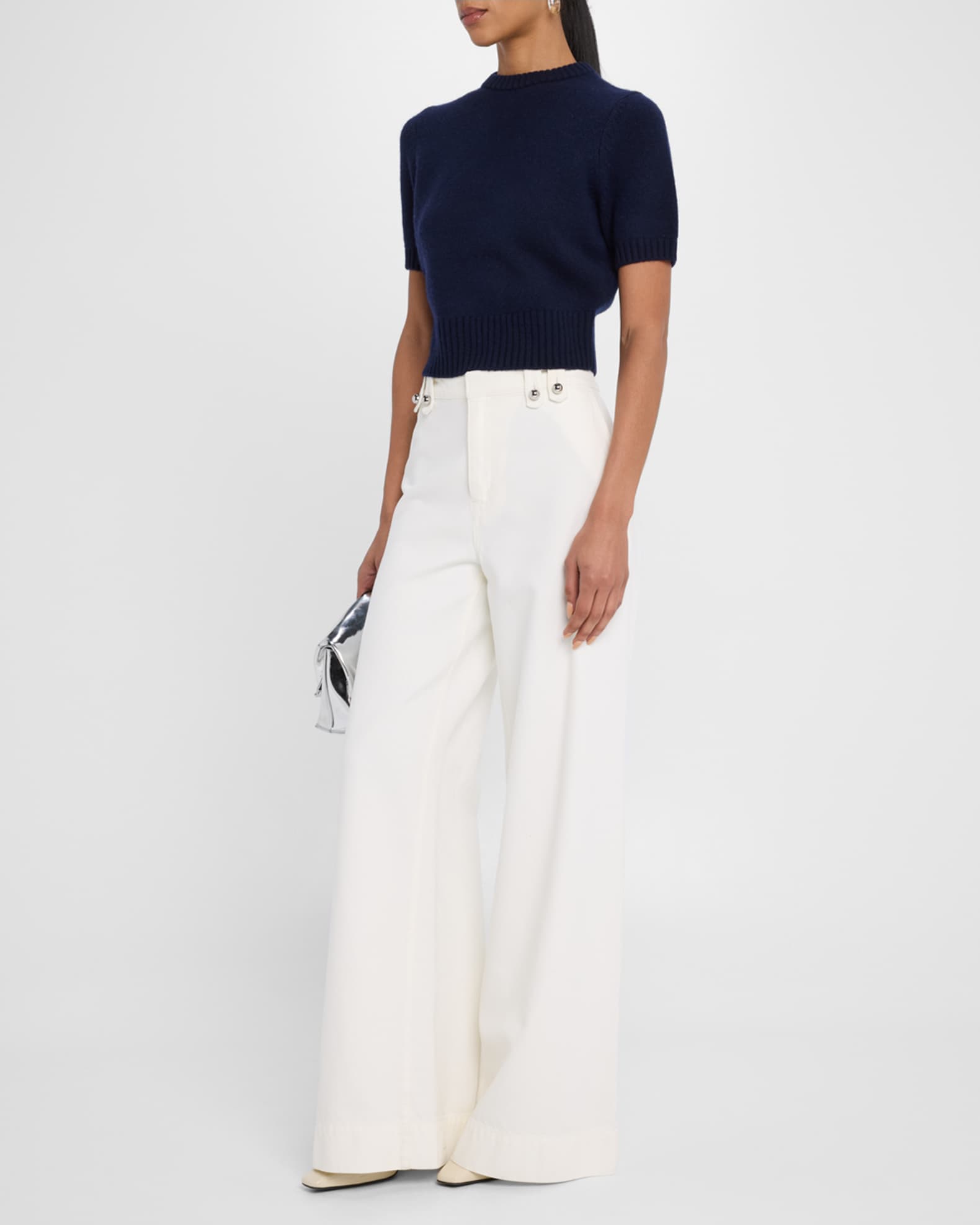 Elsie Short-Sleeve Sweater 1