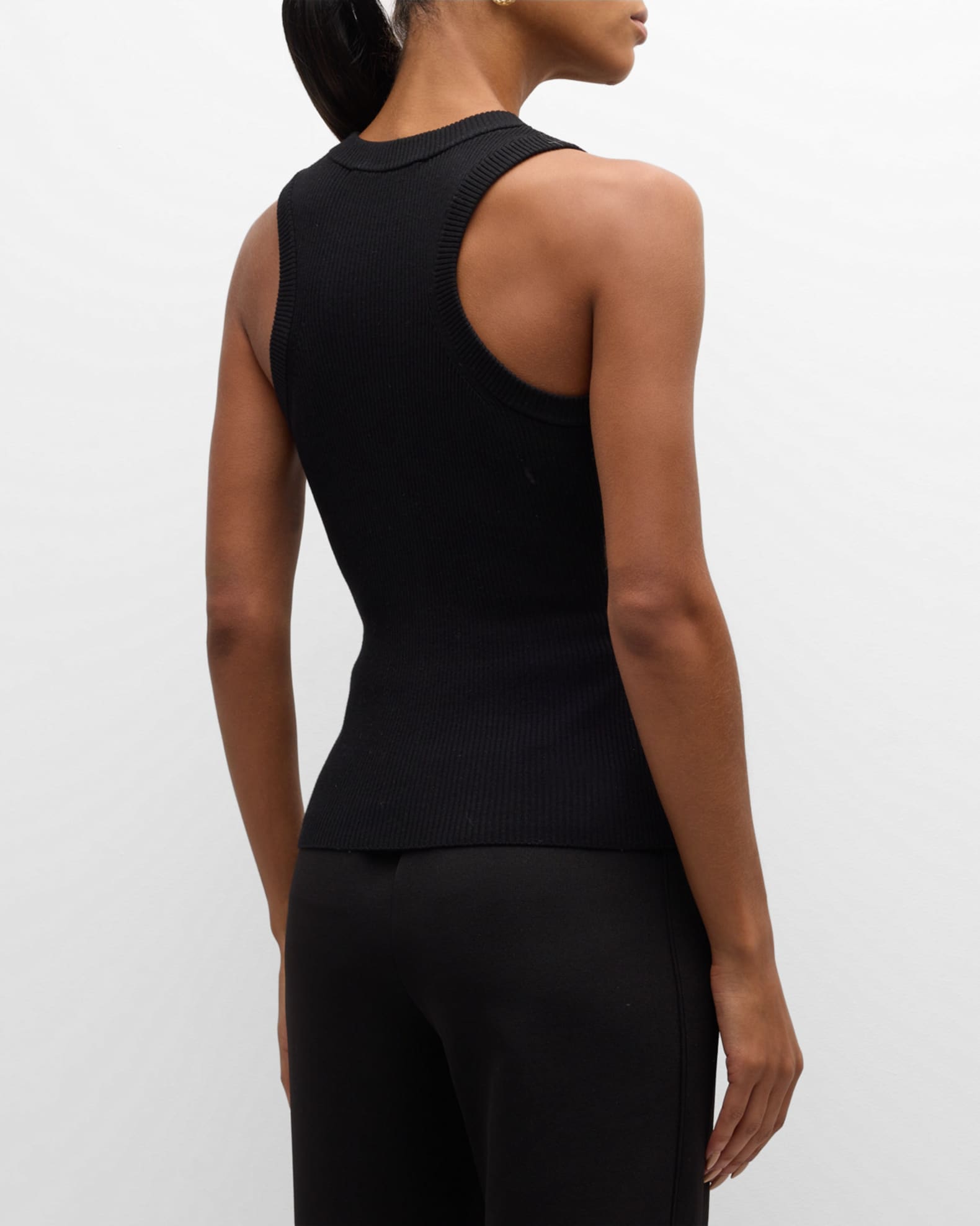 Toccin Molly Sleeveless Racerback Tie-Front Top | Neiman Marcus