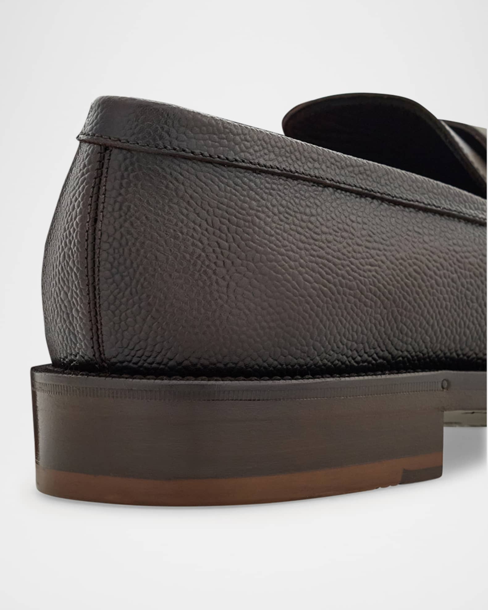 Ferragamo Men's Benedict Gancio Leather Loafers | Neiman Marcus