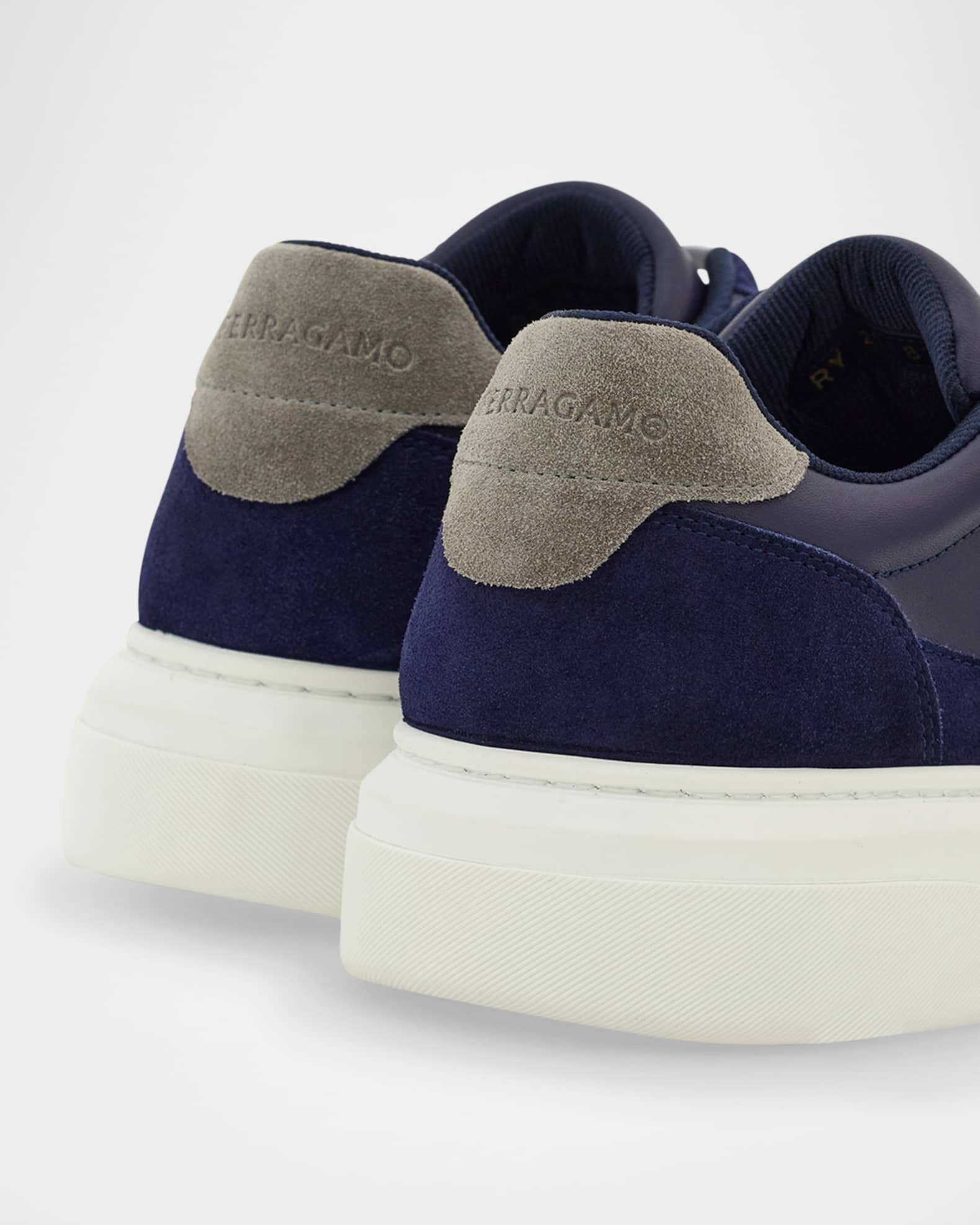 Ferragamo Men's Cassina Gancio Low-Top Sneakers | Neiman Marcus