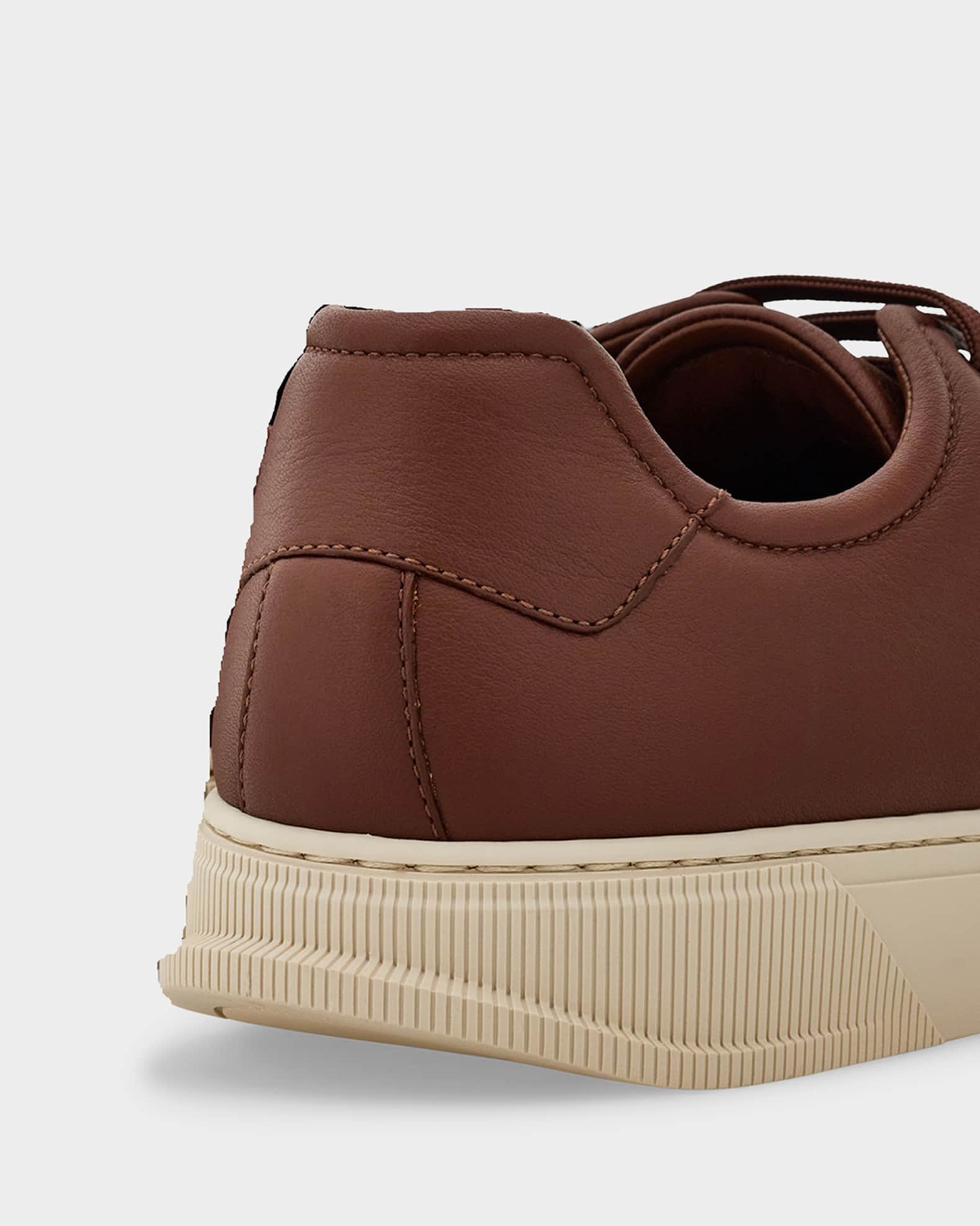 Men's Bruce Deerskin Leather Low-Top Sneakers 1