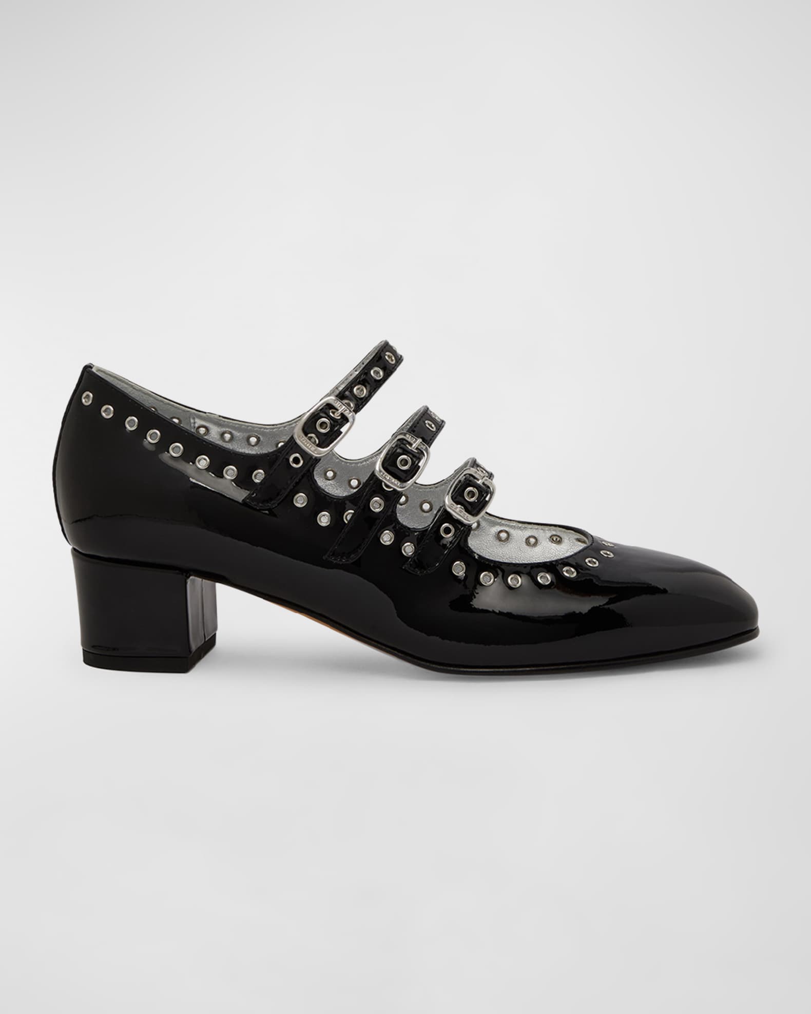 Camden Grommet Patent Mary Jane Pumps 0