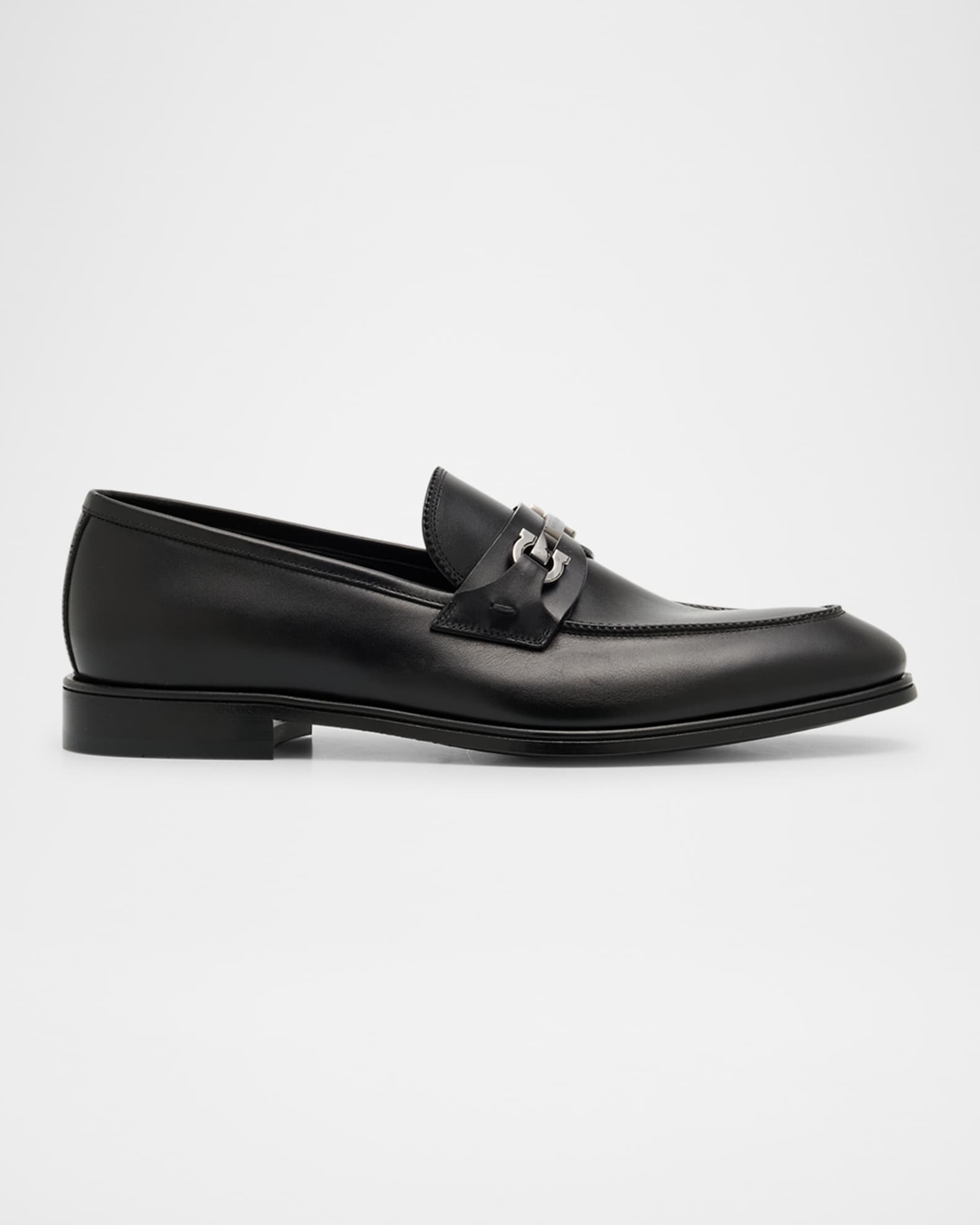 Ferragamo Men s Bentley Gancini Loafers Black Size 7 Nero