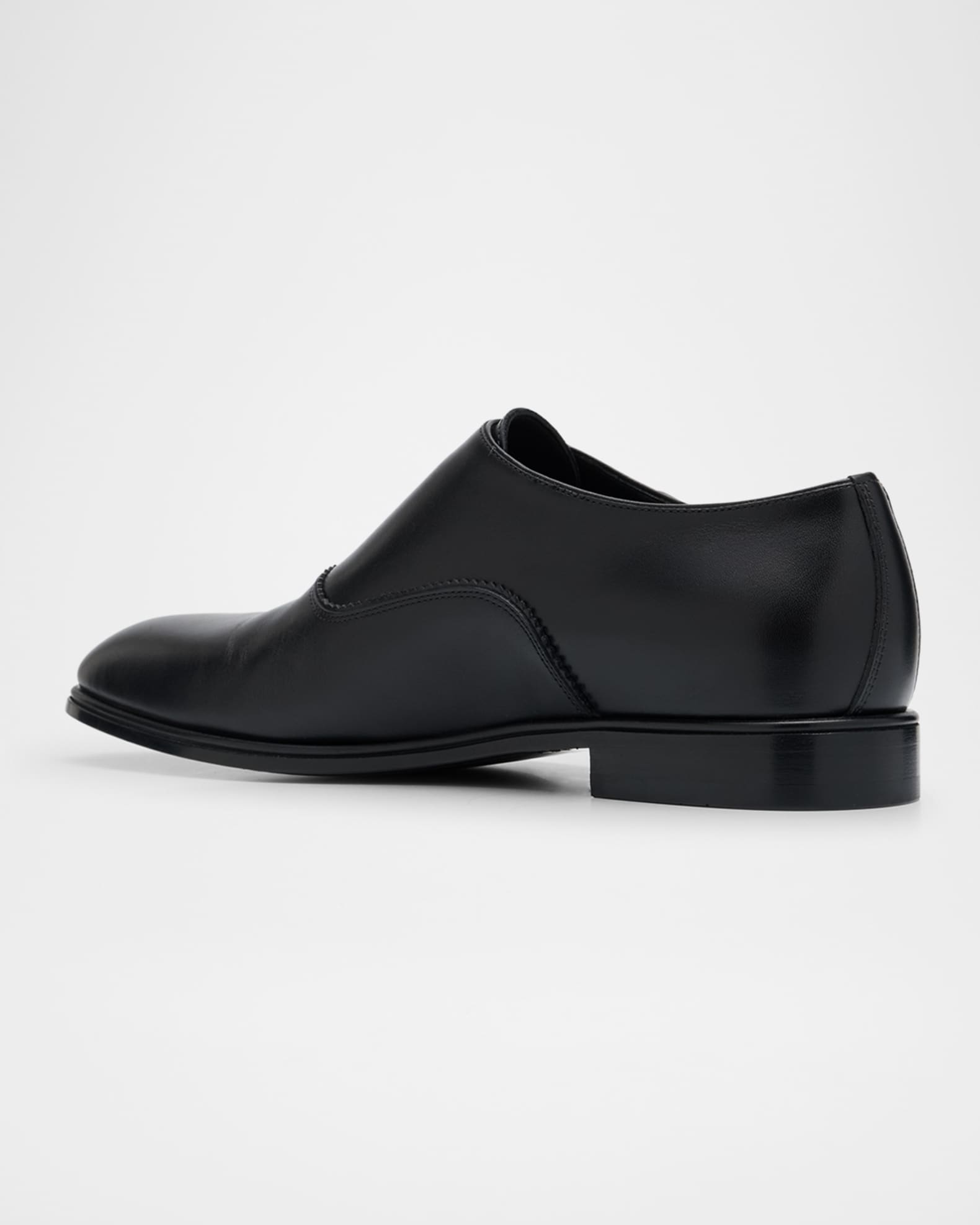 Men's Leather Monk Strap Loafers 1
