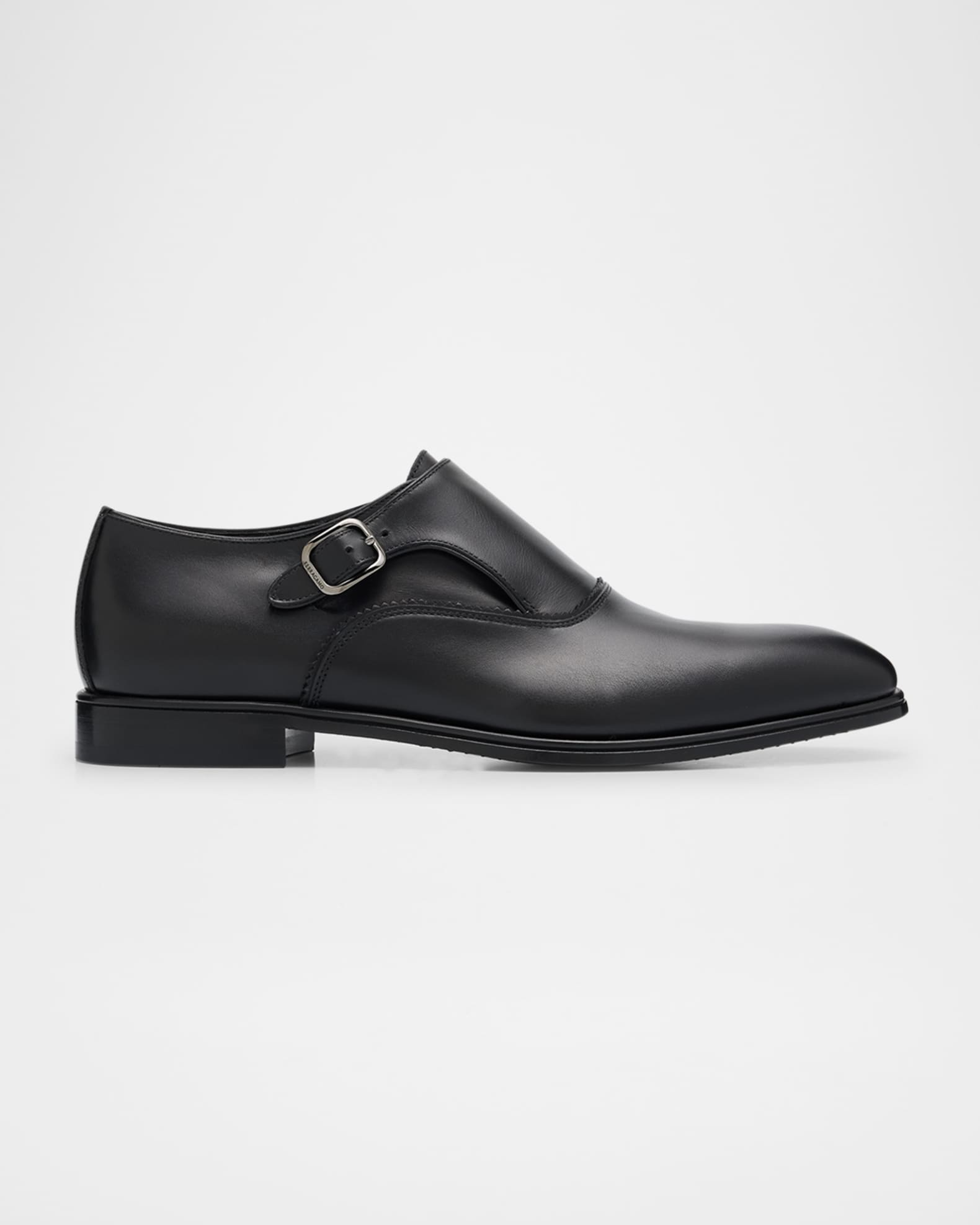 Men's Leather Monk Strap Loafers 0