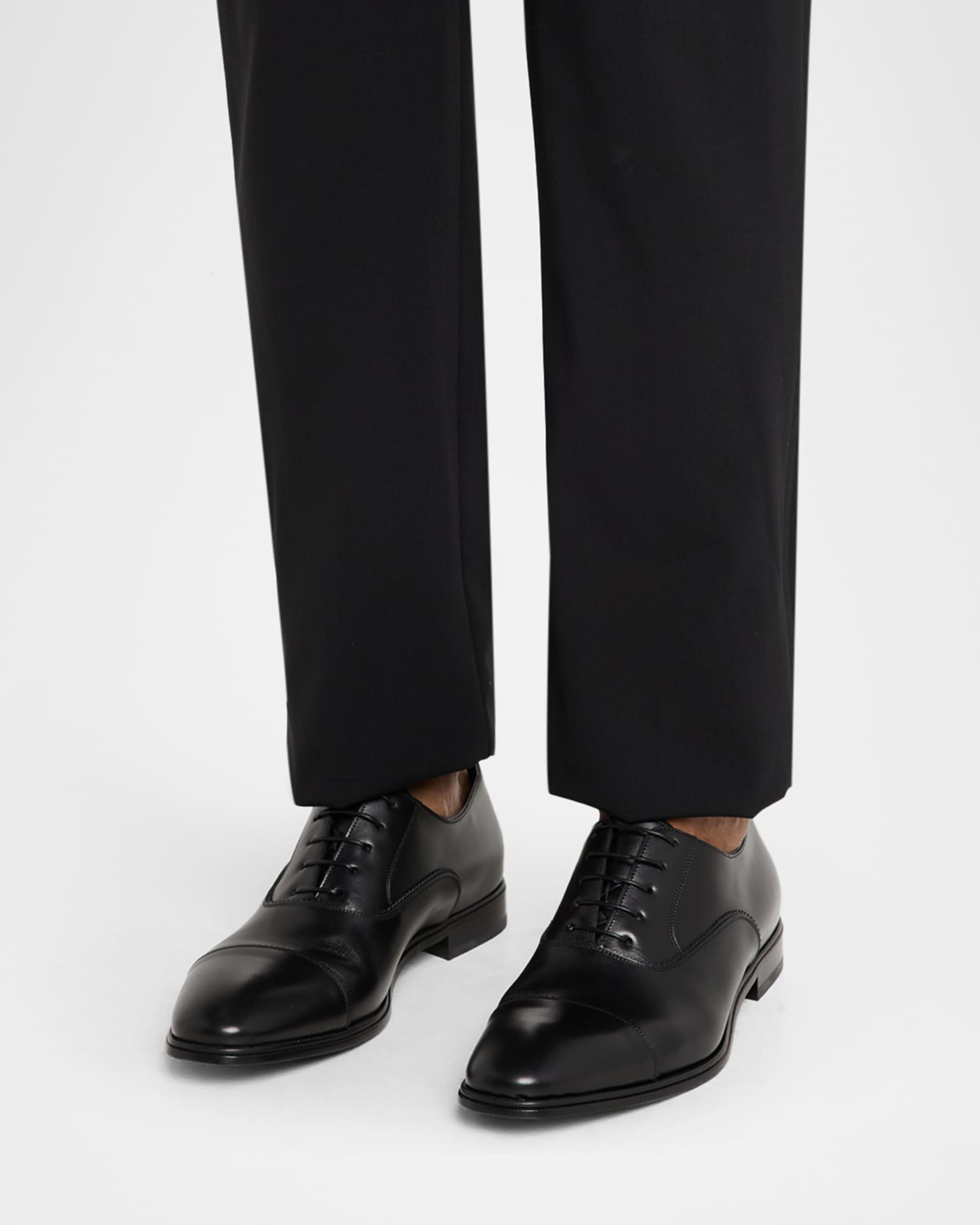 SALVATORE FERRAGAMO★素敵！BOSTON BLACK LEATHER OXFORDS Ferragamo Boston Oxfords – NYC Designer Outlet