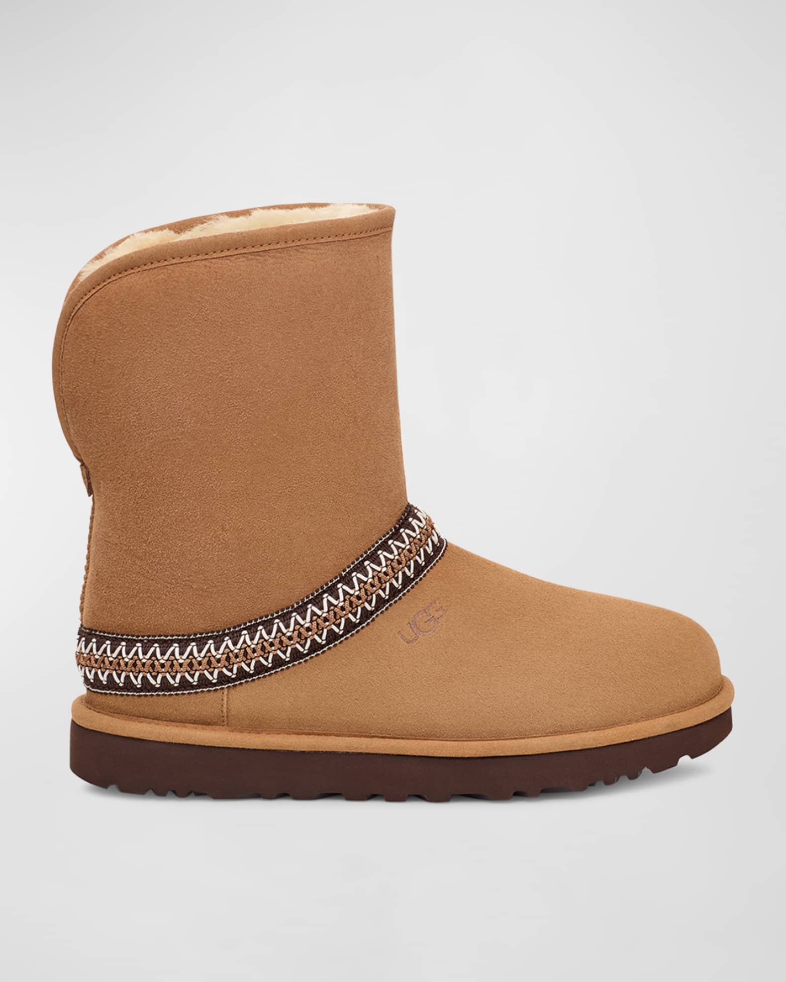 Women s Ugg Classic Short Crescent Chestnut 8