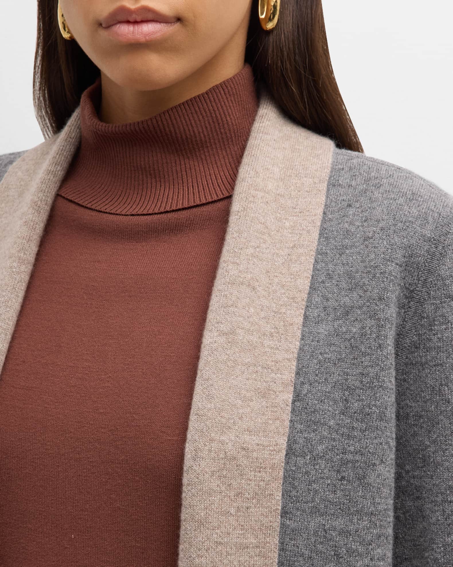 Line Kiana Ombre Cashmere Open Cardigan- Capri Sea