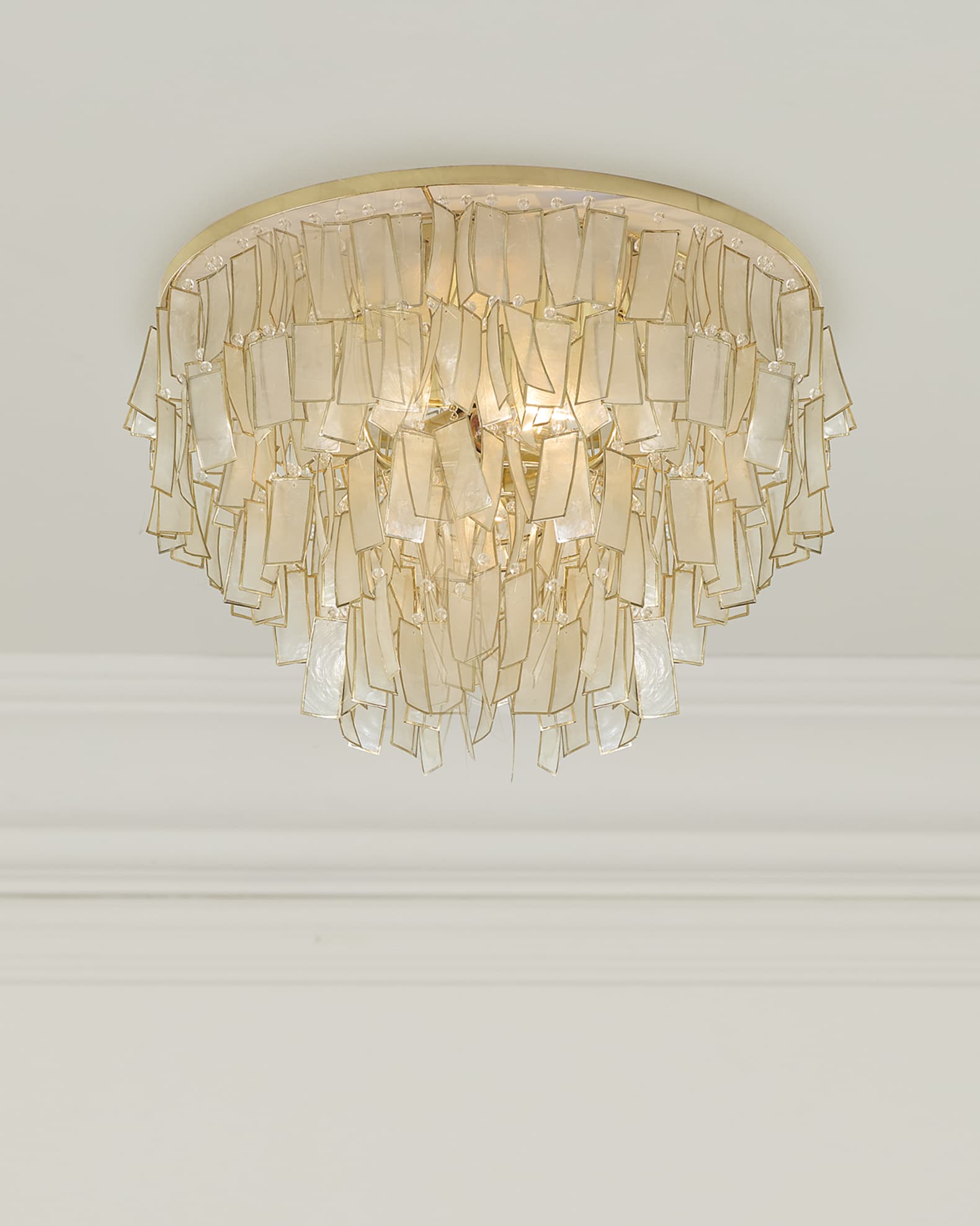 Melissa 18" 2-Light Capiz Shell Flush Mount 1