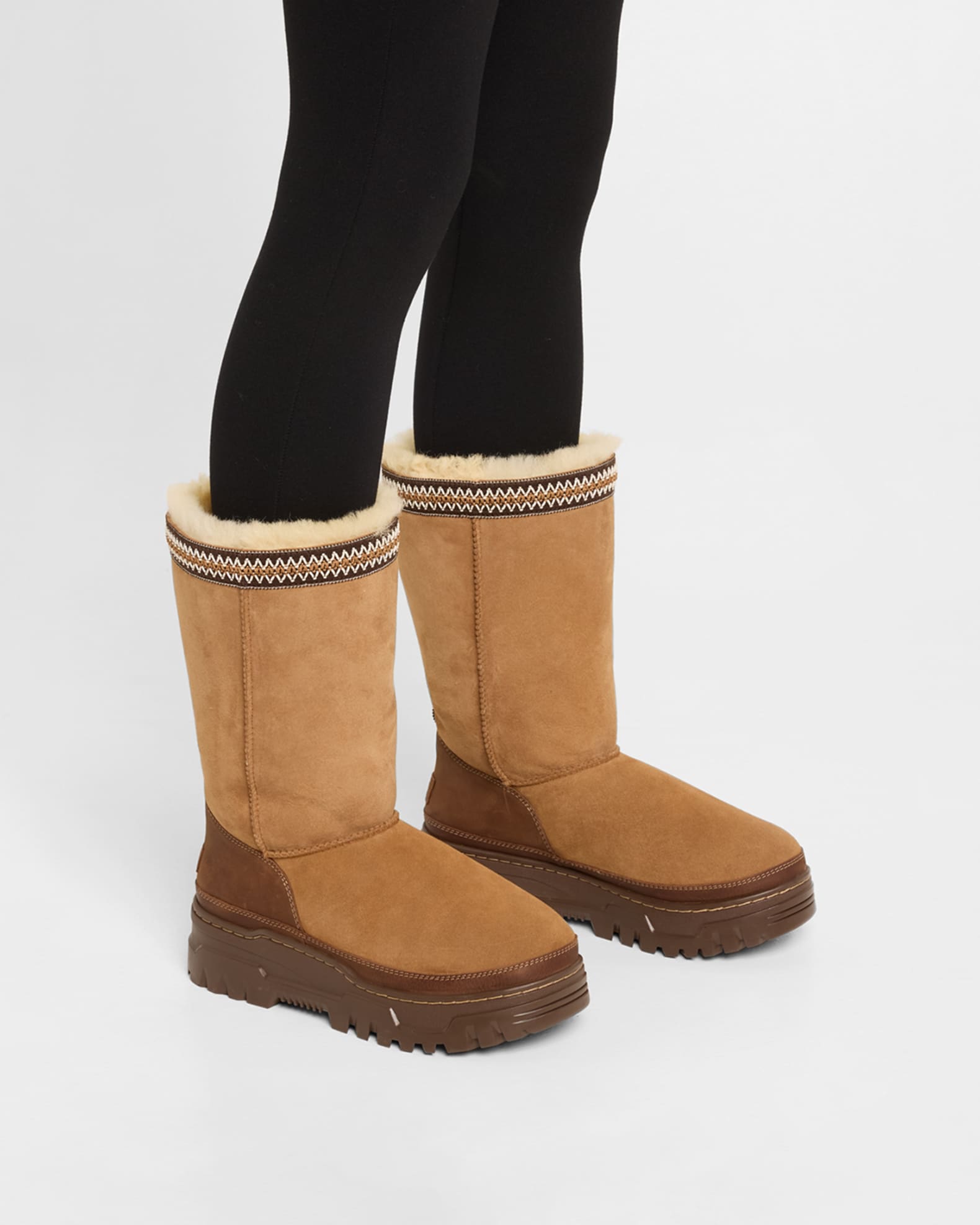 Trailgrazer Suede Shearling Tall Boots