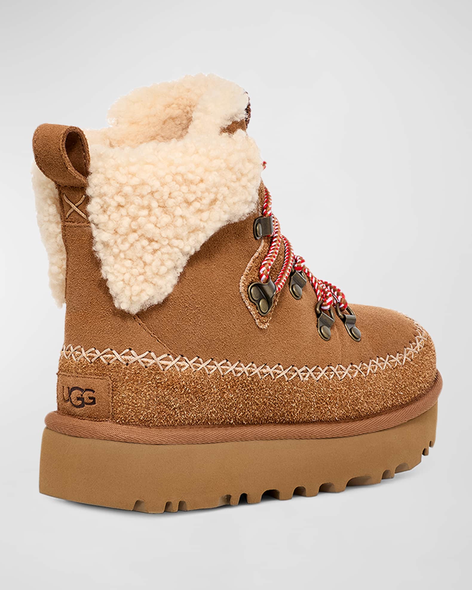 Ugg Classic Alpine Lace Up 9 Chestnut