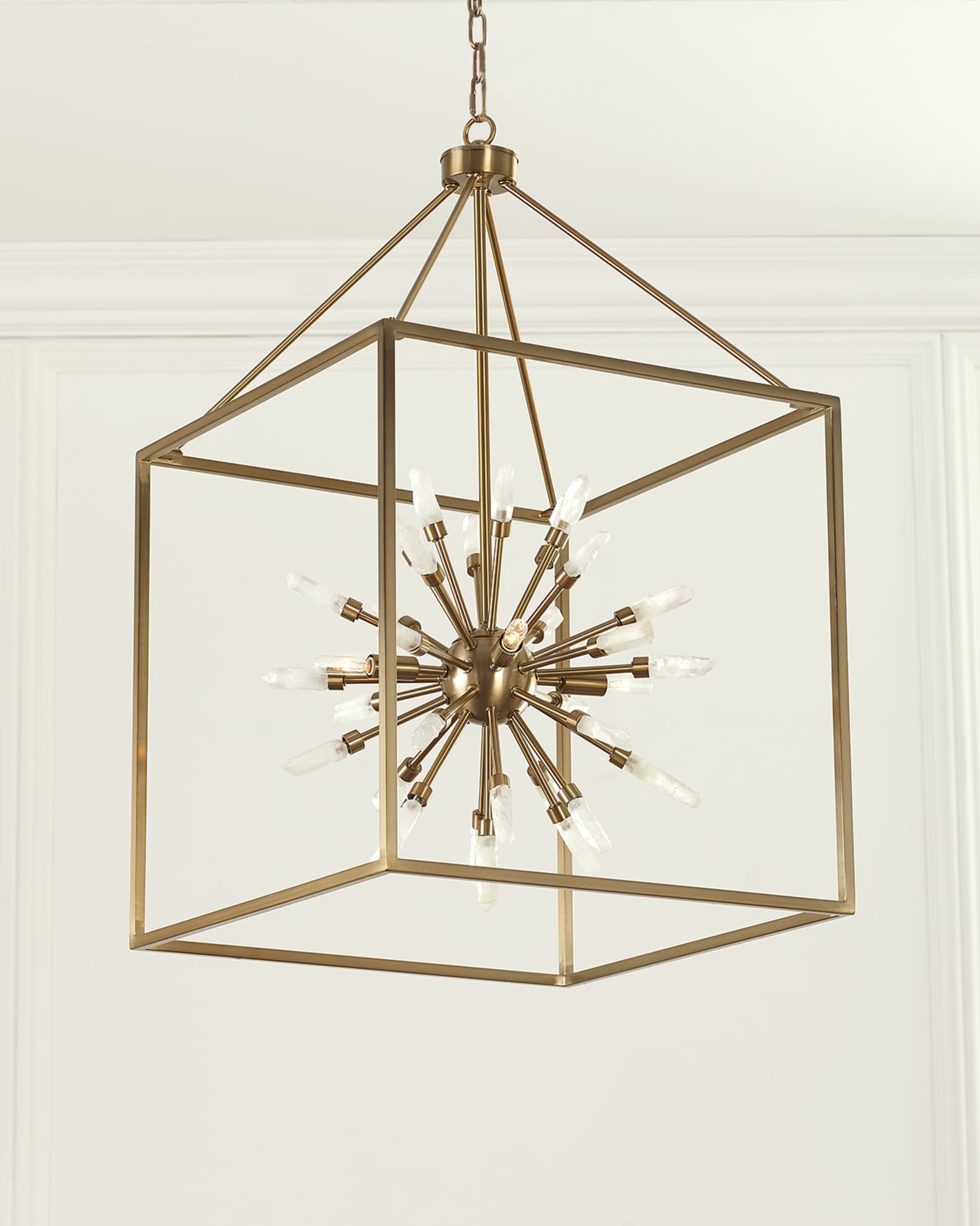 Quartz Burst 31" 4-Light Chandelier 1