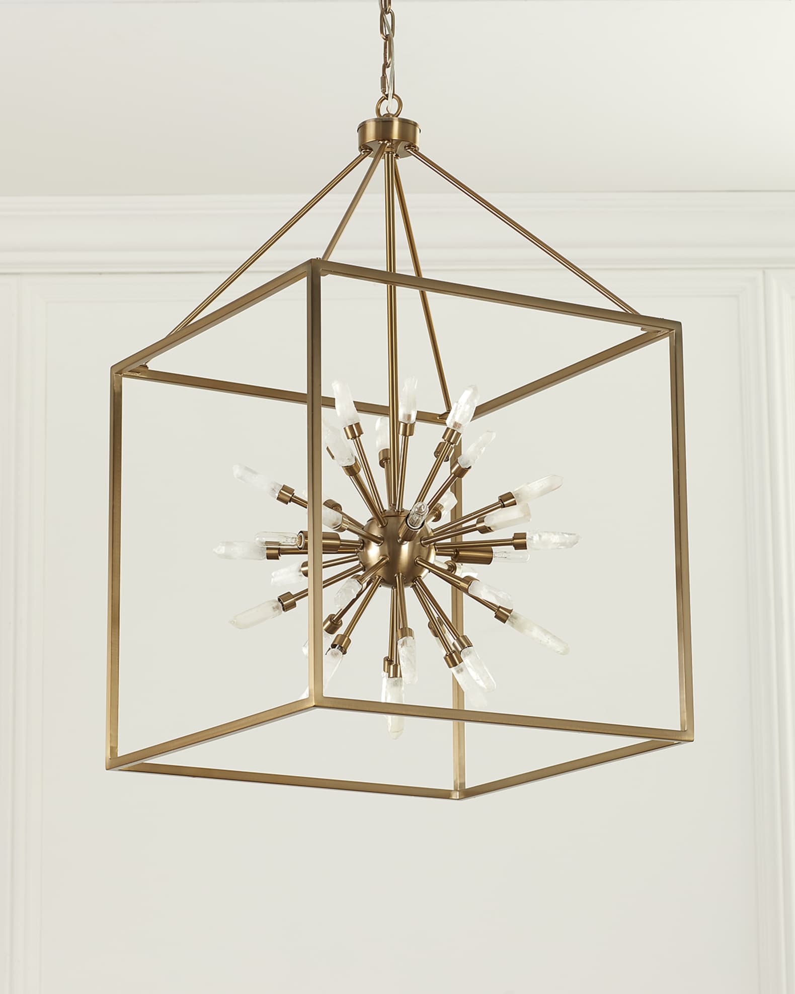 Quartz Burst 31" 4-Light Chandelier 0