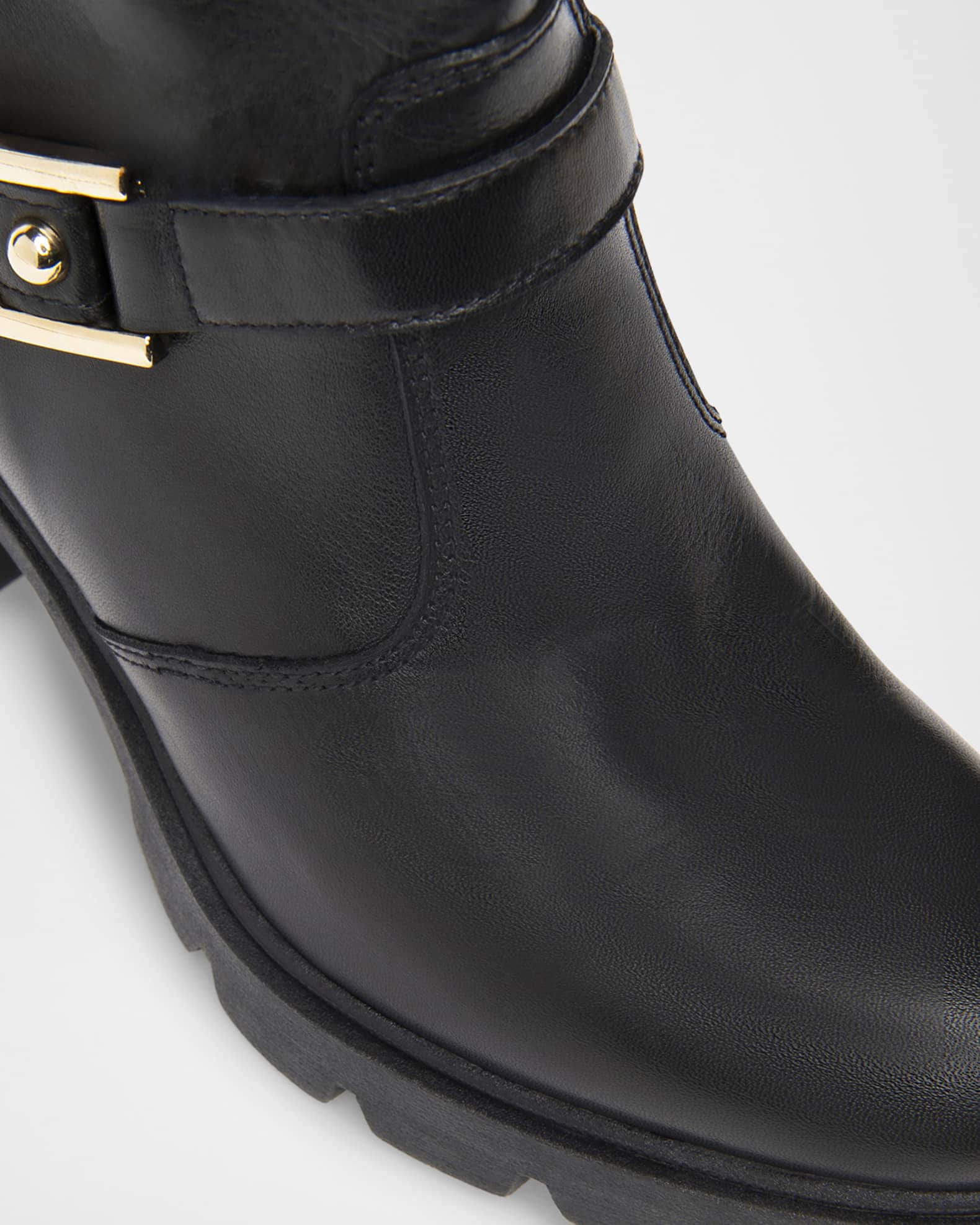 slouchy moto boots