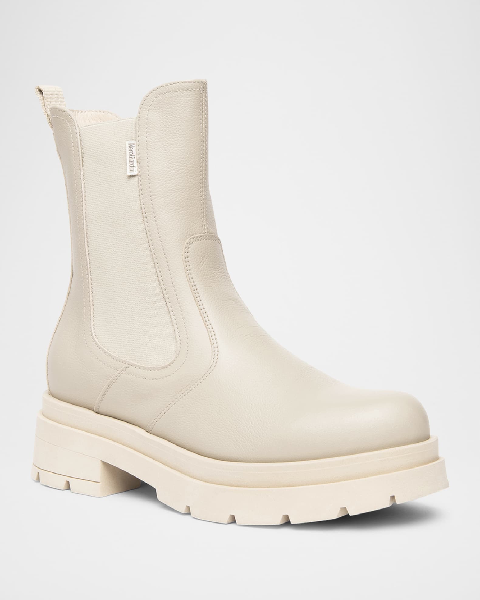 Leather Chelsea Ankle Booties 1