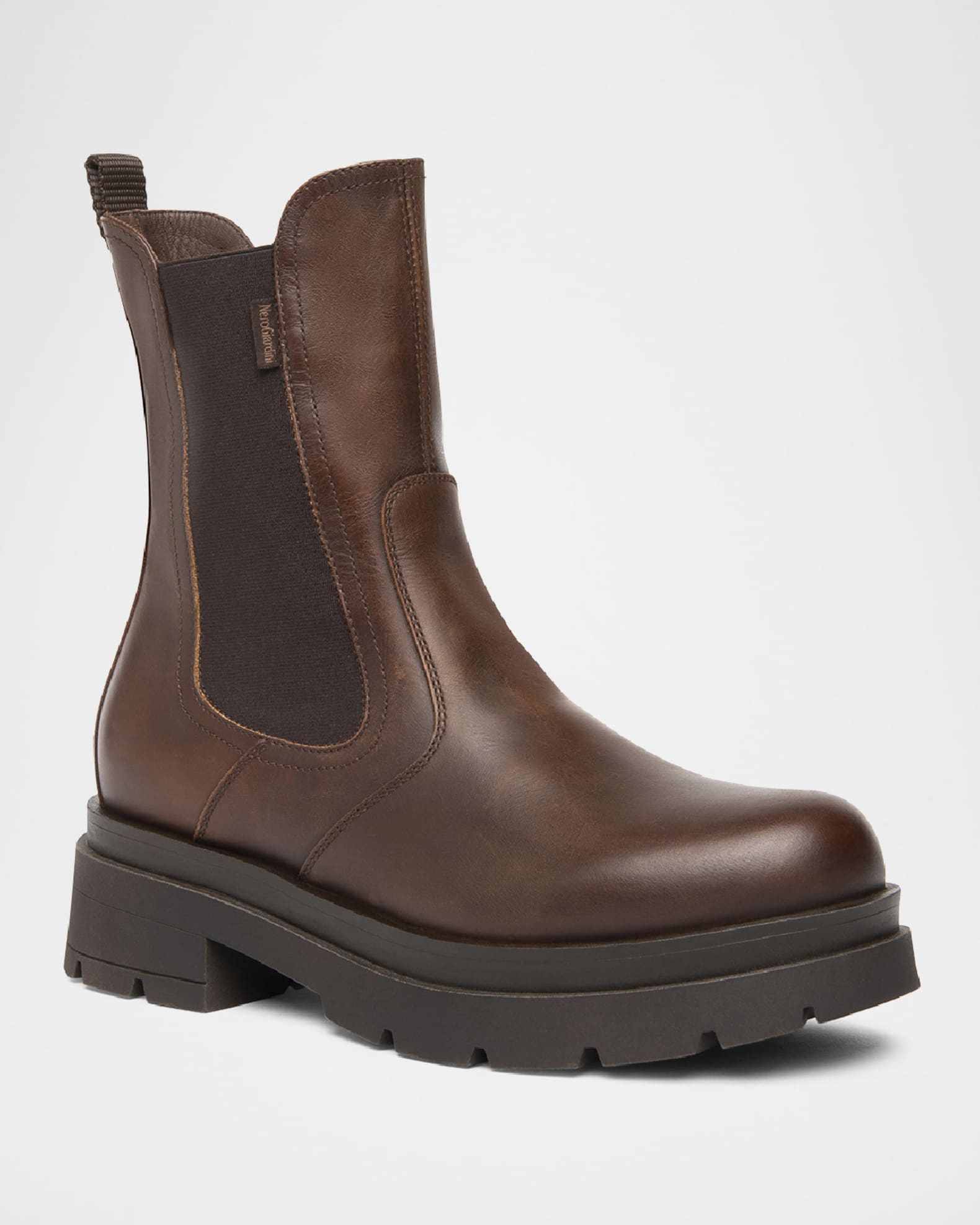 Leather Chelsea Ankle Booties 1