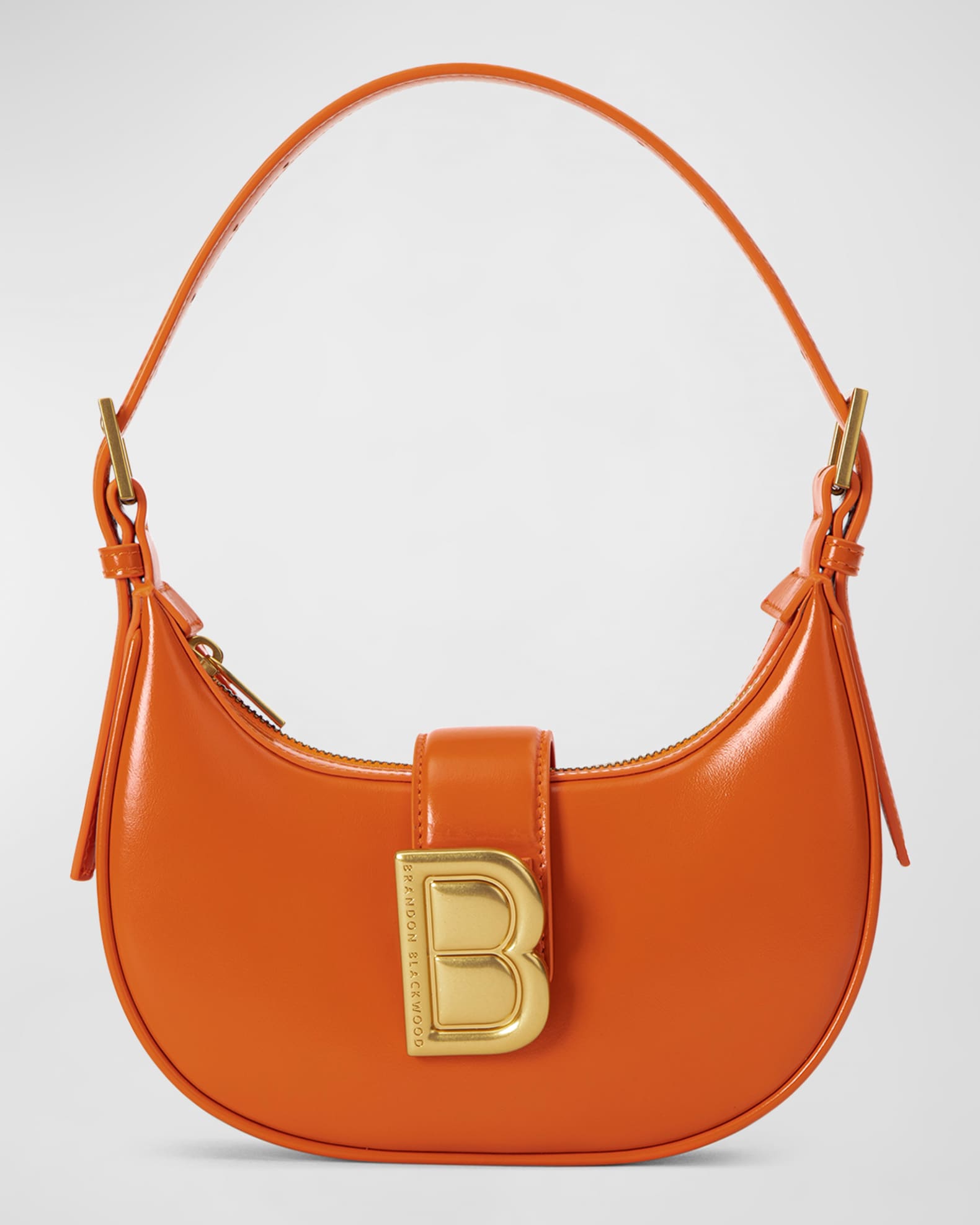 Brandon Blackwood Luna Zip Leather Shoulder Bag