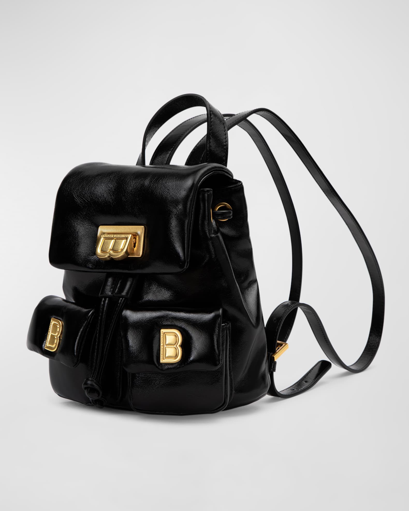 Brandon Blackwood Avi Drawstring Padded Leather Backpack Neiman Marcus