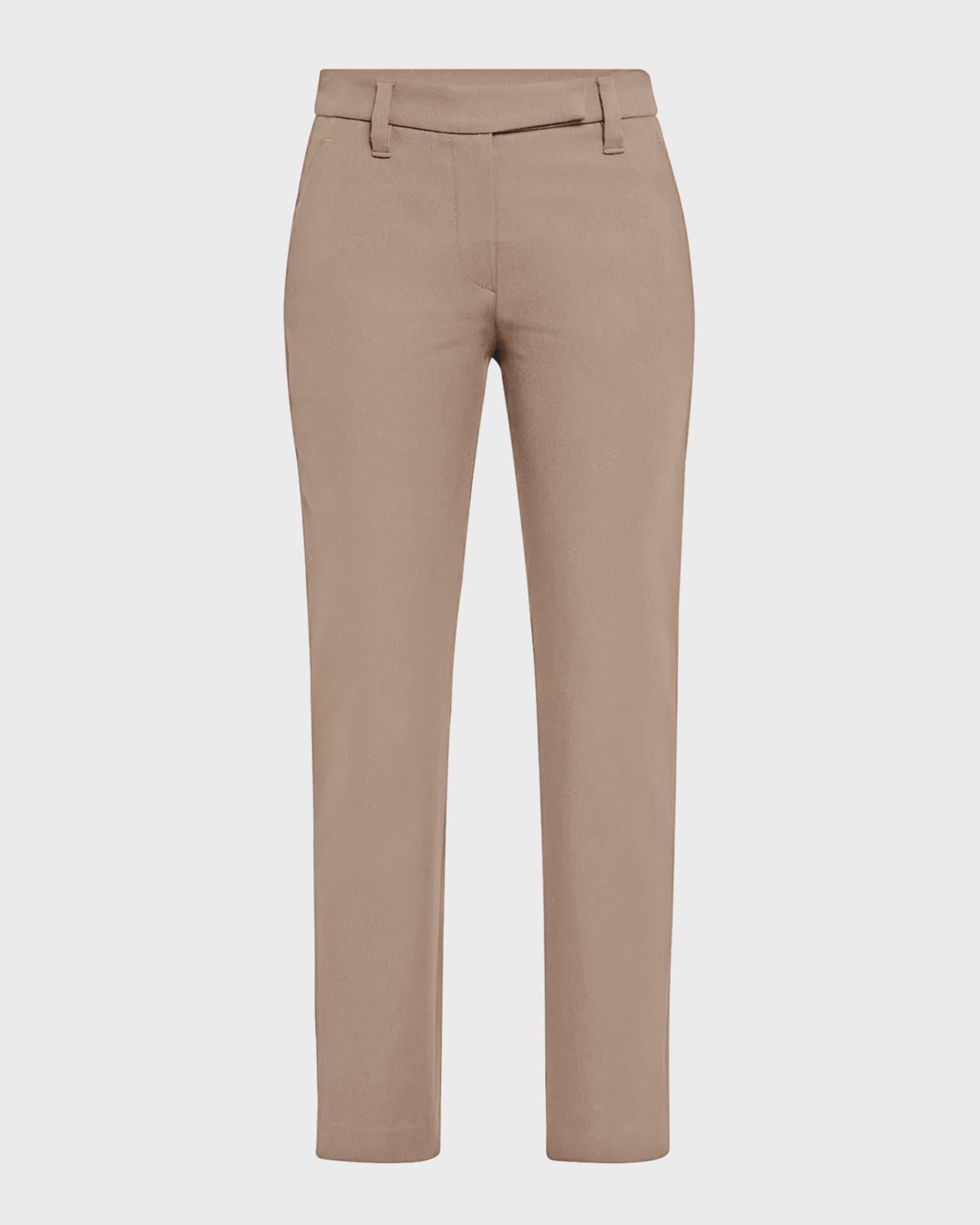 Cotton Slim-Fit Cropped Pants 0