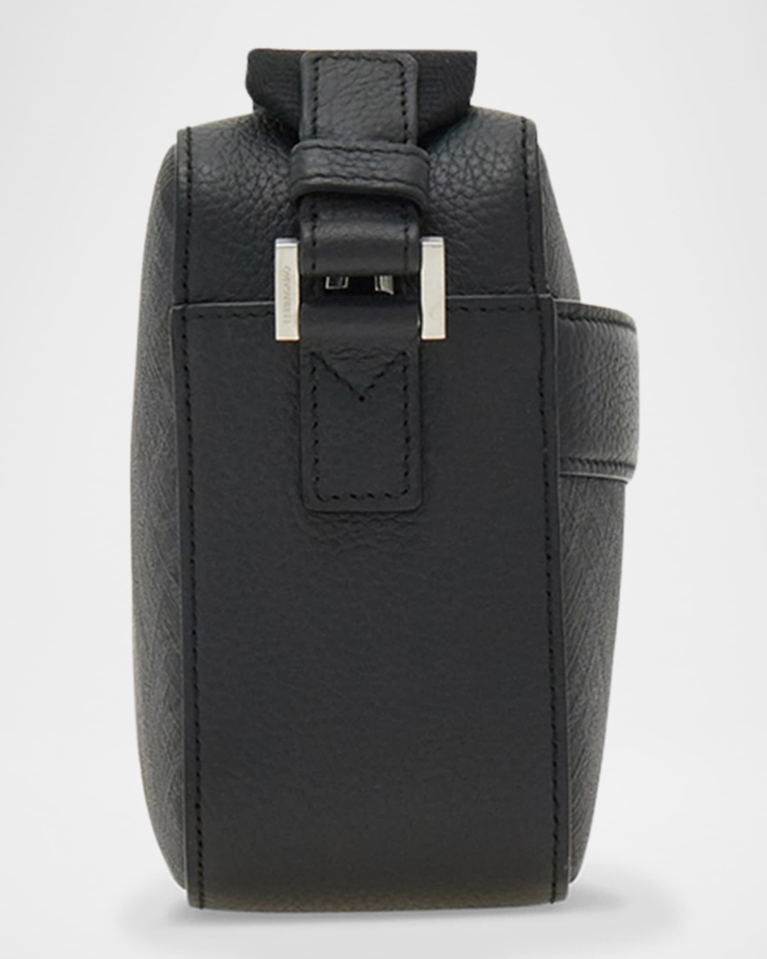専門ショップ Monogram Men's Ferragamo Canvas Bag Crossbody Leather and バッグ