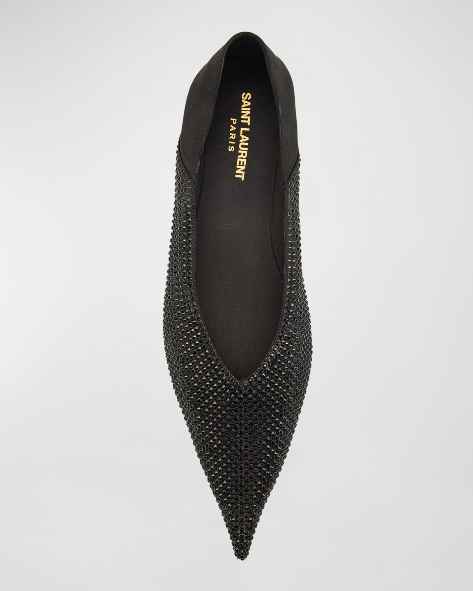 Saint Laurent Nour Embellished Ballerina Flats | Neiman Marcus