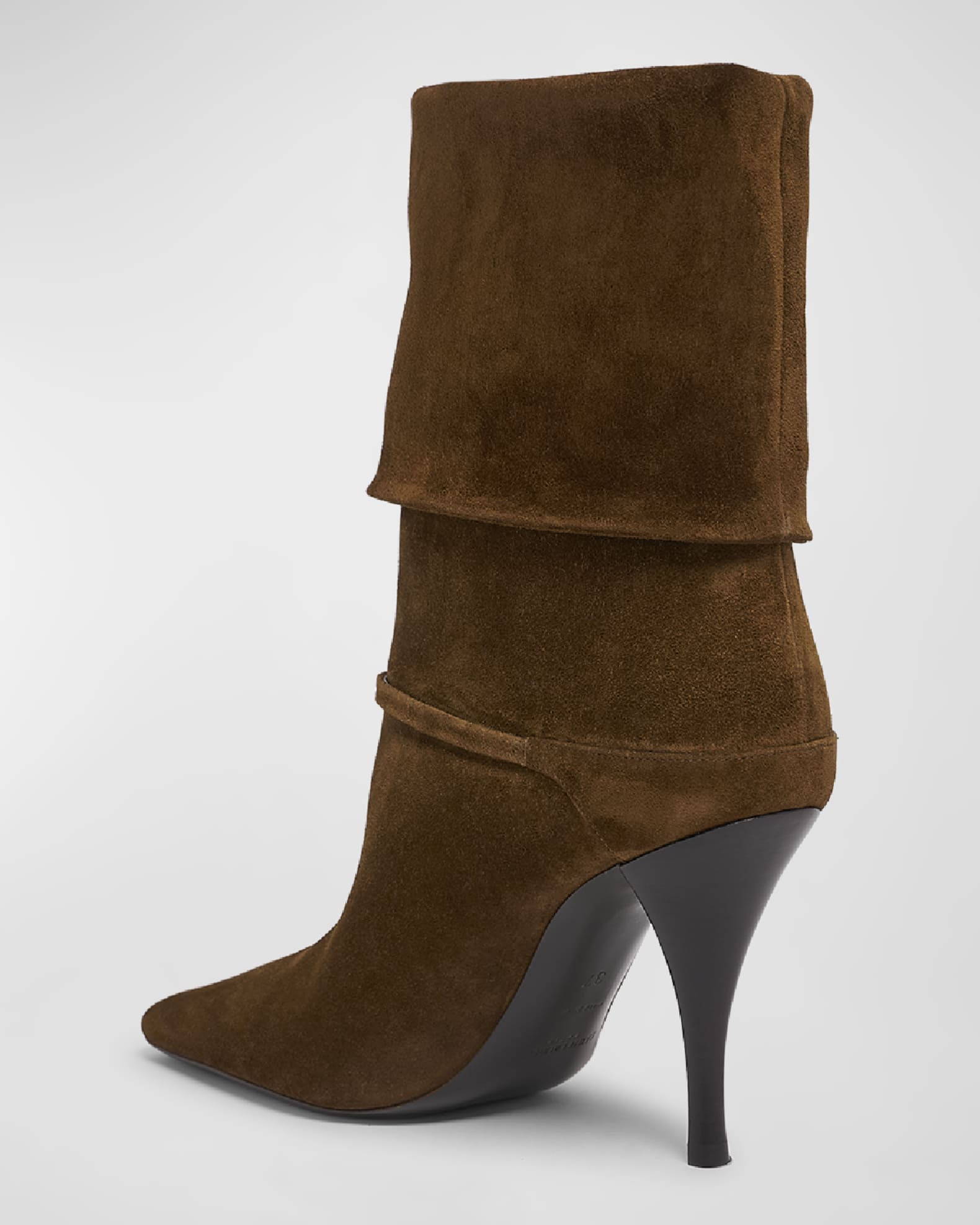 Niki Suede YSL Stiletto Ankle Booties