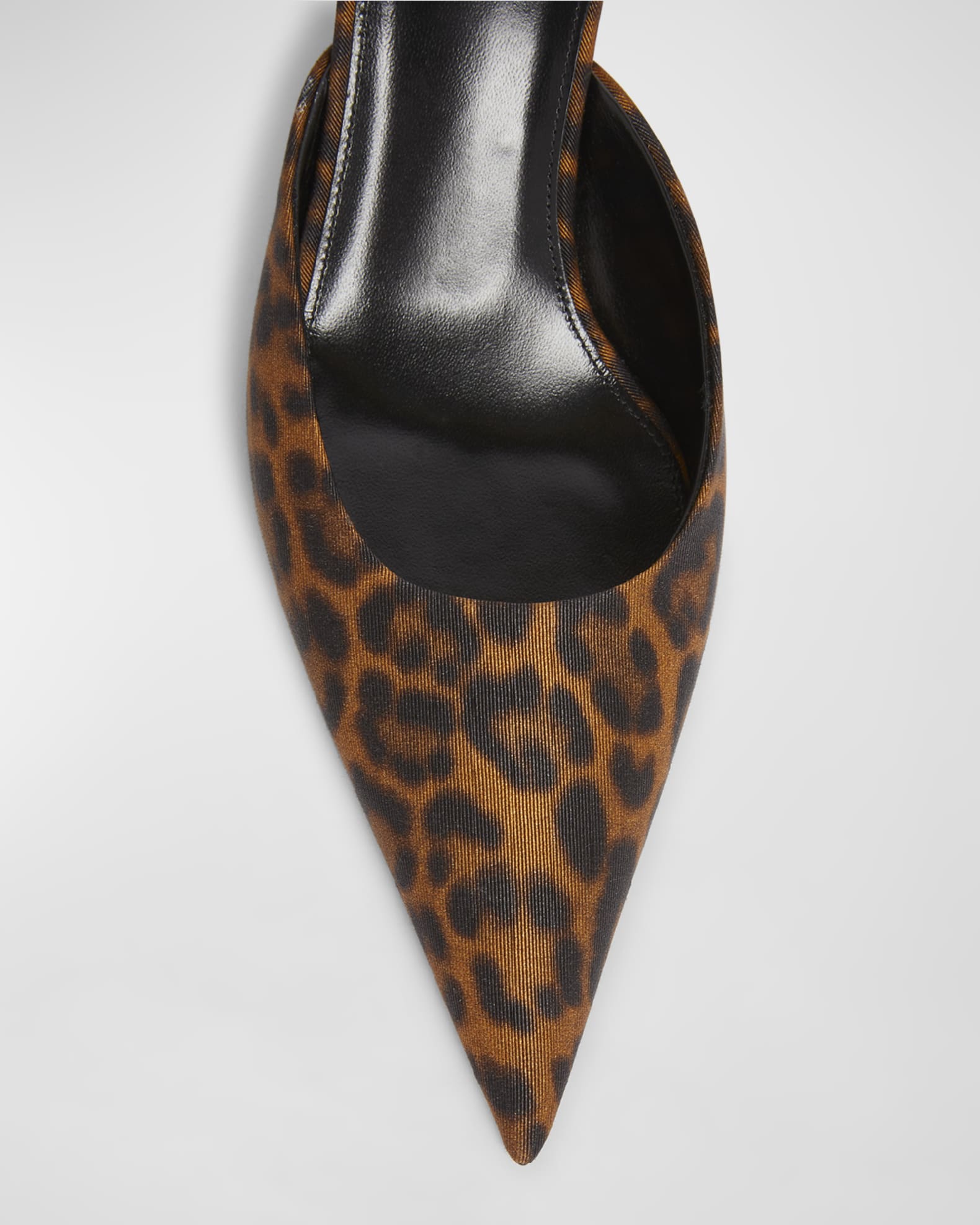 Saint Laurent Barbara Leopard Mule Pumps | Neiman Marcus