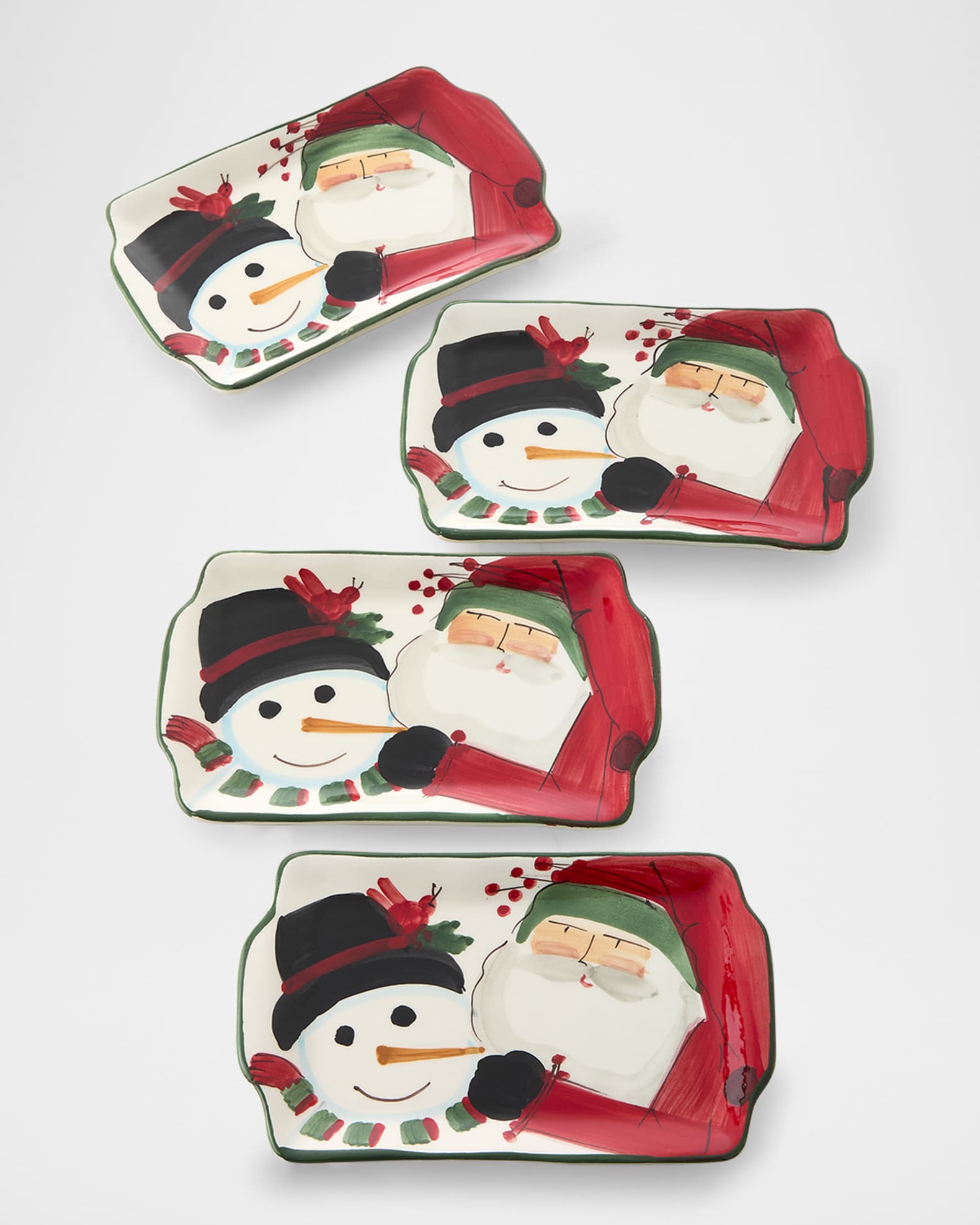 Vietri Old St. Nick 2024 Limited Edition Rectangular Plate Neiman Marcus