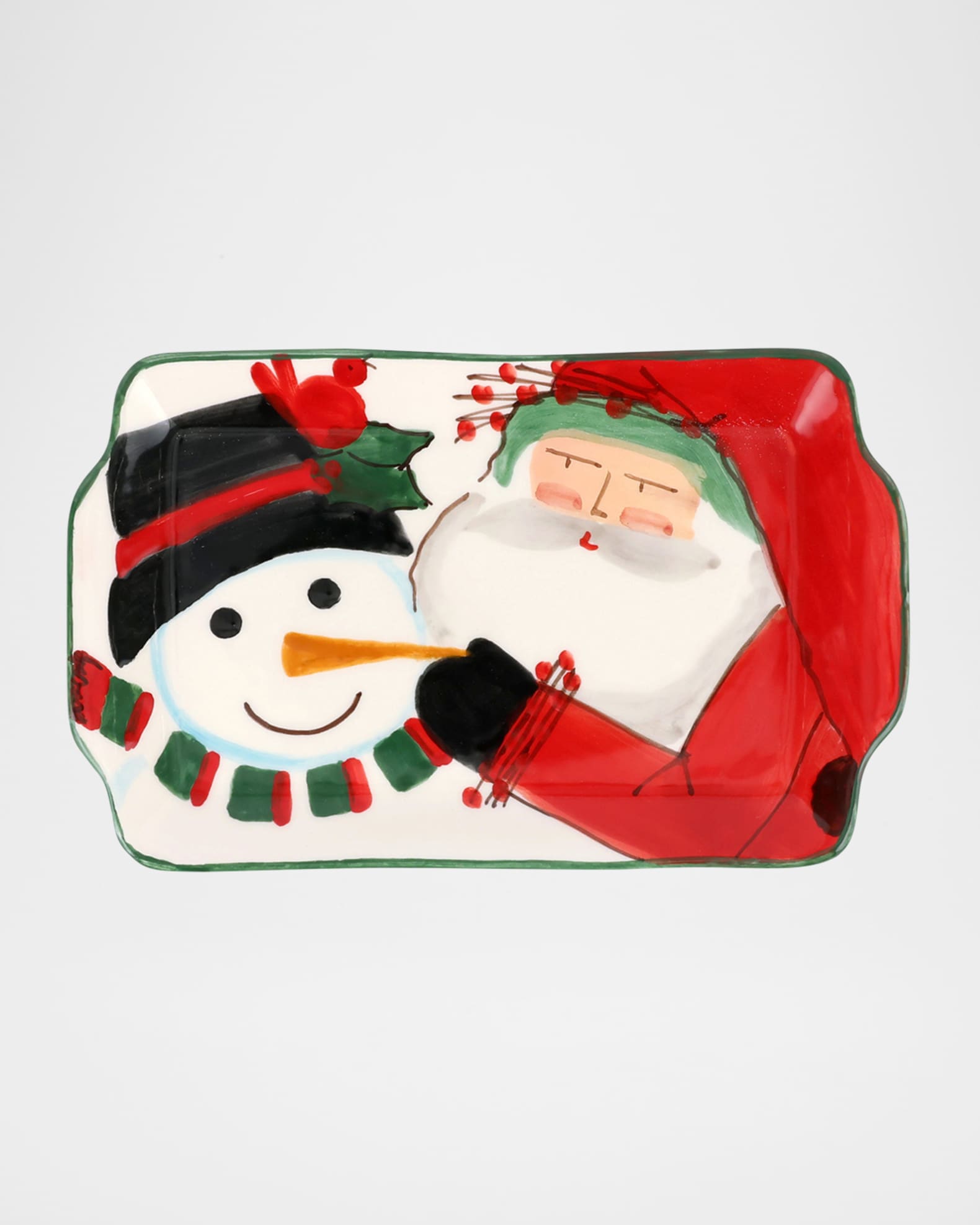 Vietri Old St. Nick 2024 Limited Edition Rectangular Plate Neiman Marcus