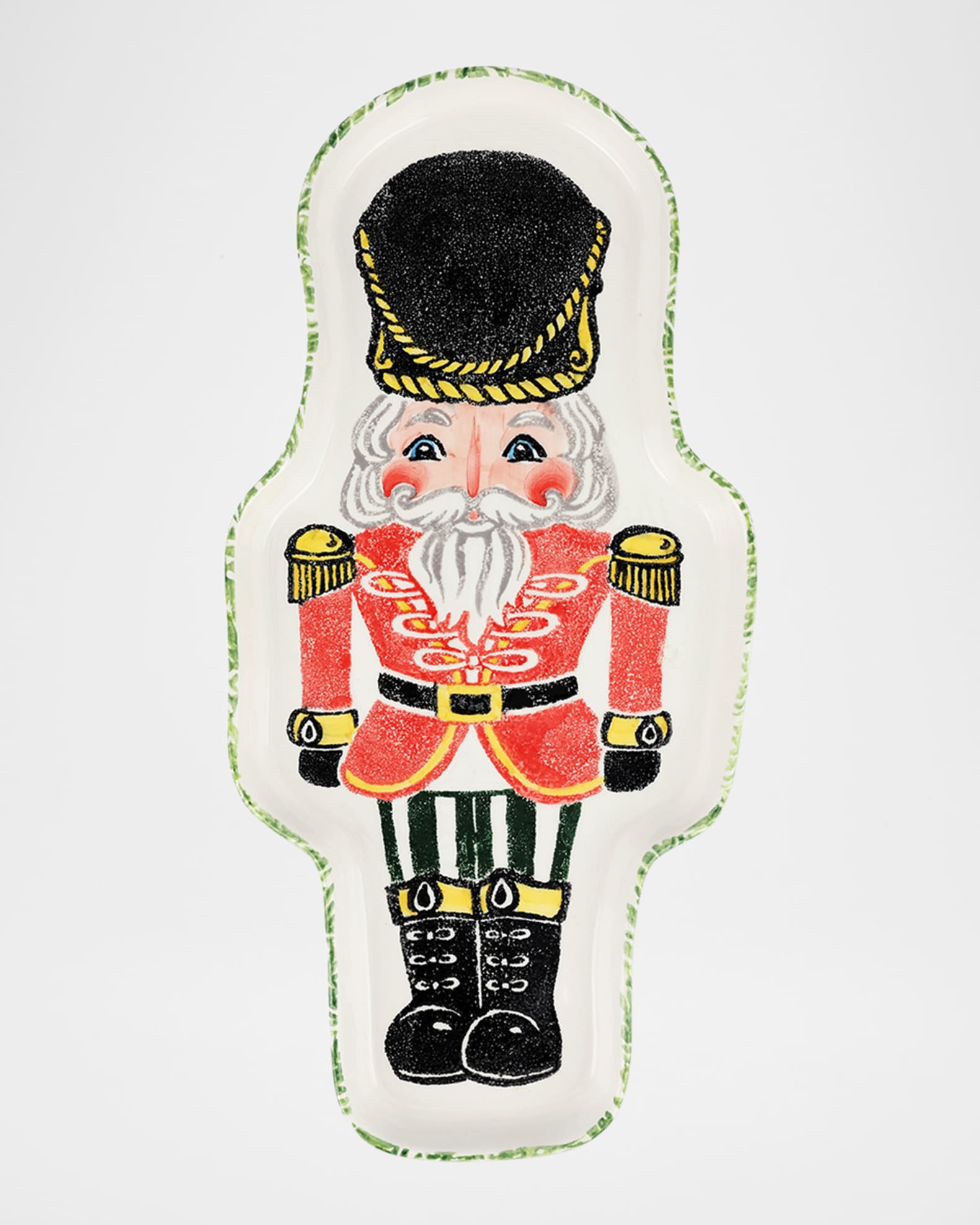 Vietri Nutcracker Figural Christmas Platter Neiman Marcus